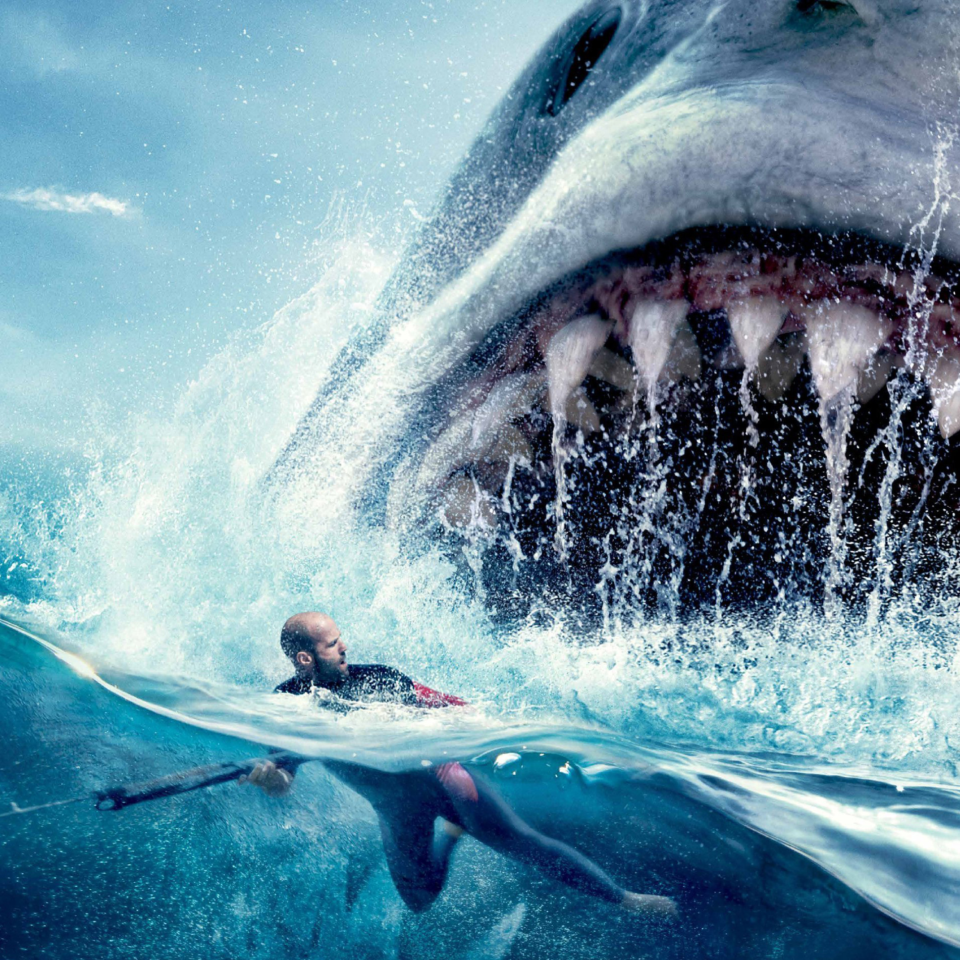 The Meg Sharks And Diver Poster Wallpapers