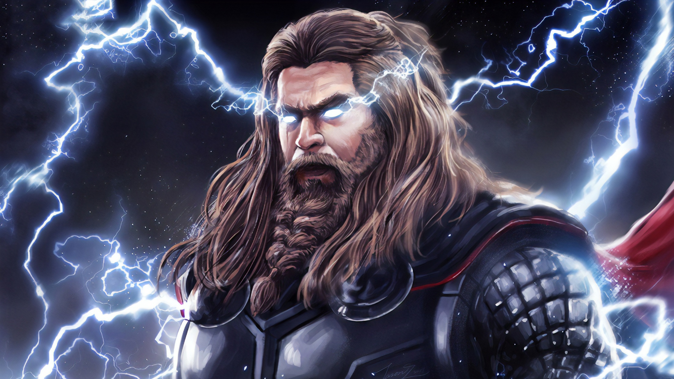 Thor With Stormbreaker And Mjolnir Wallpapers