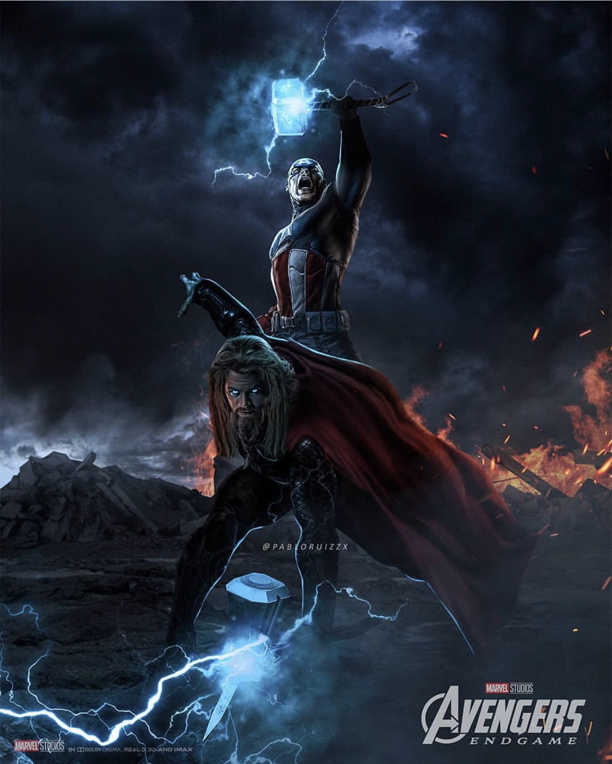 Thor With Stormbreaker And Mjolnir Wallpapers