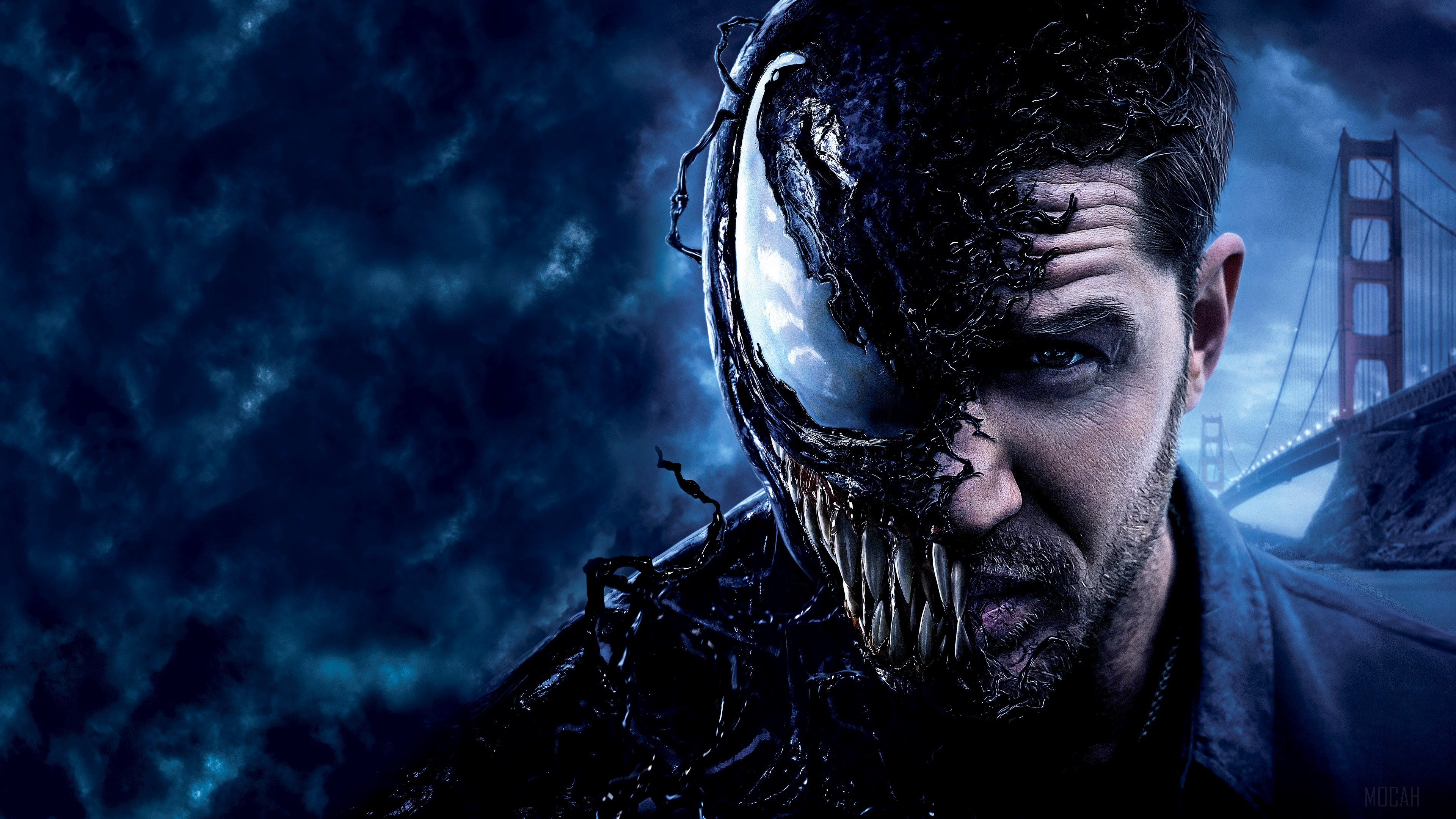 Tom Hardy As Venom 4K Digital Art Wallpapers