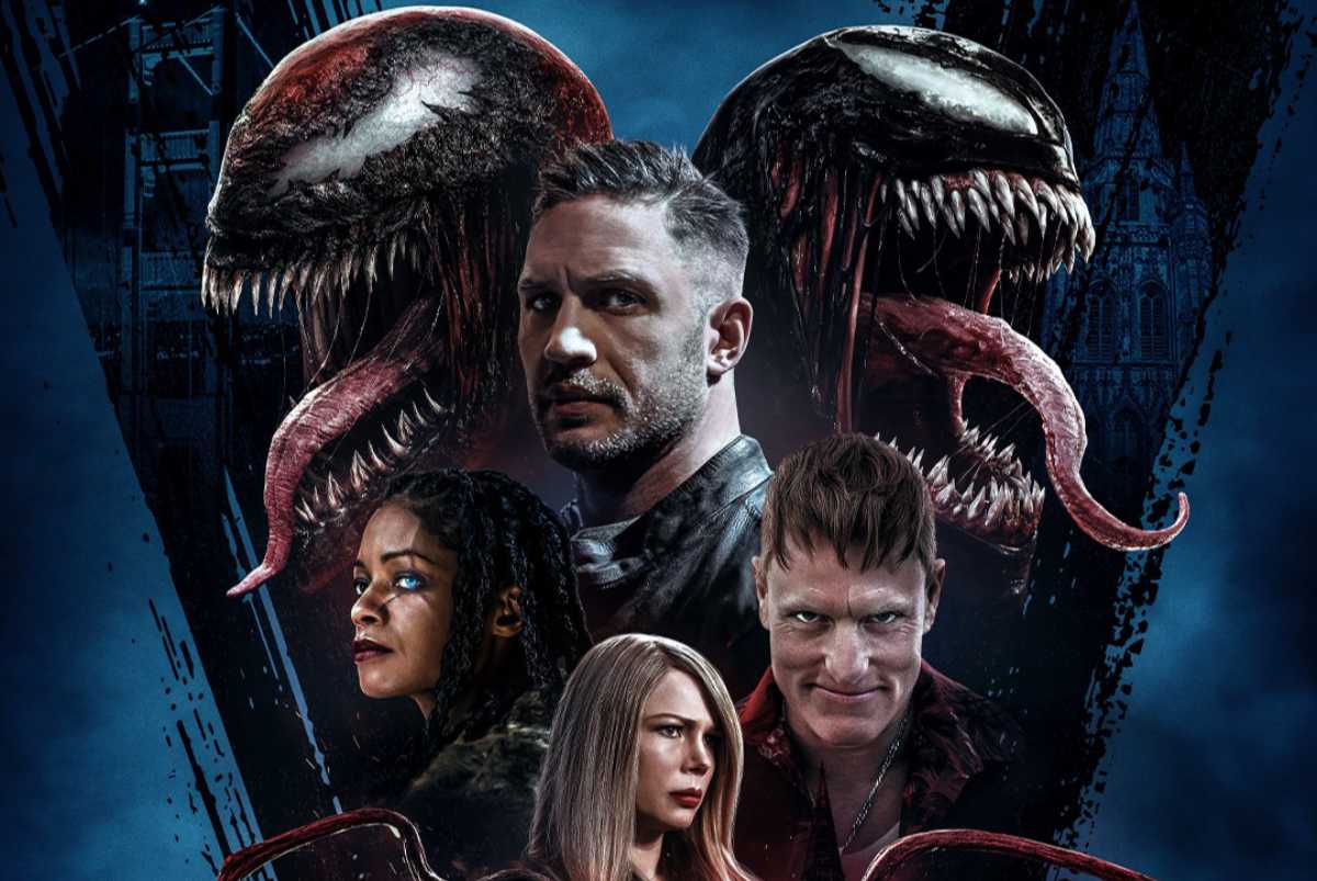 Venom (2018) Promotional Art With Riz Ahmed, Tom Hardy And Michelle Williams Wallpapers