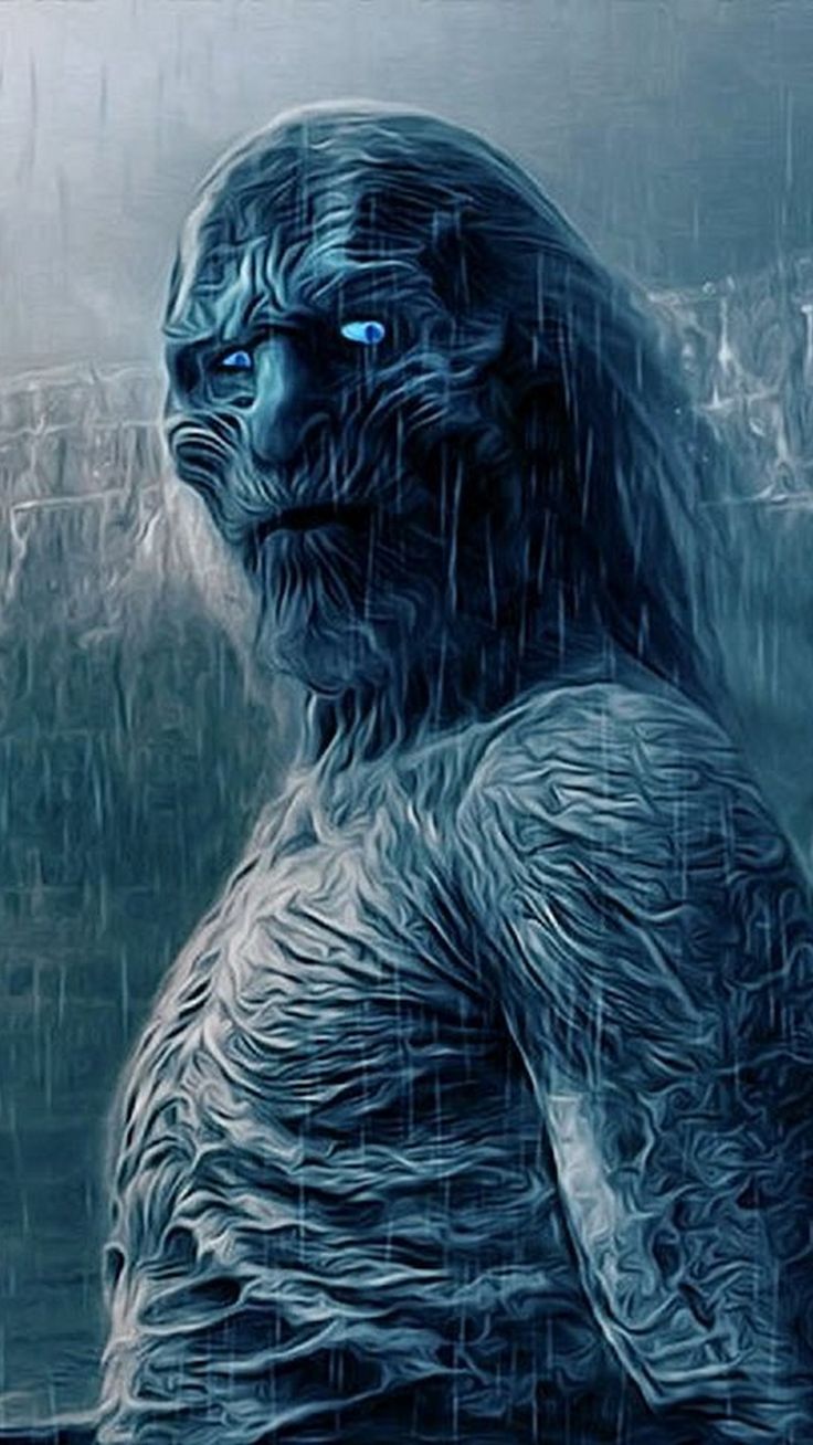 White Walker Illustration Wallpapers