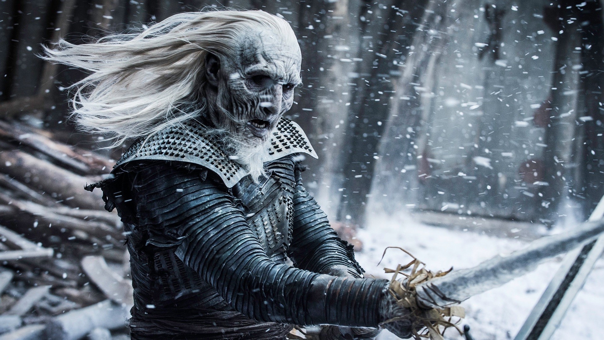 White Walker Illustration Wallpapers