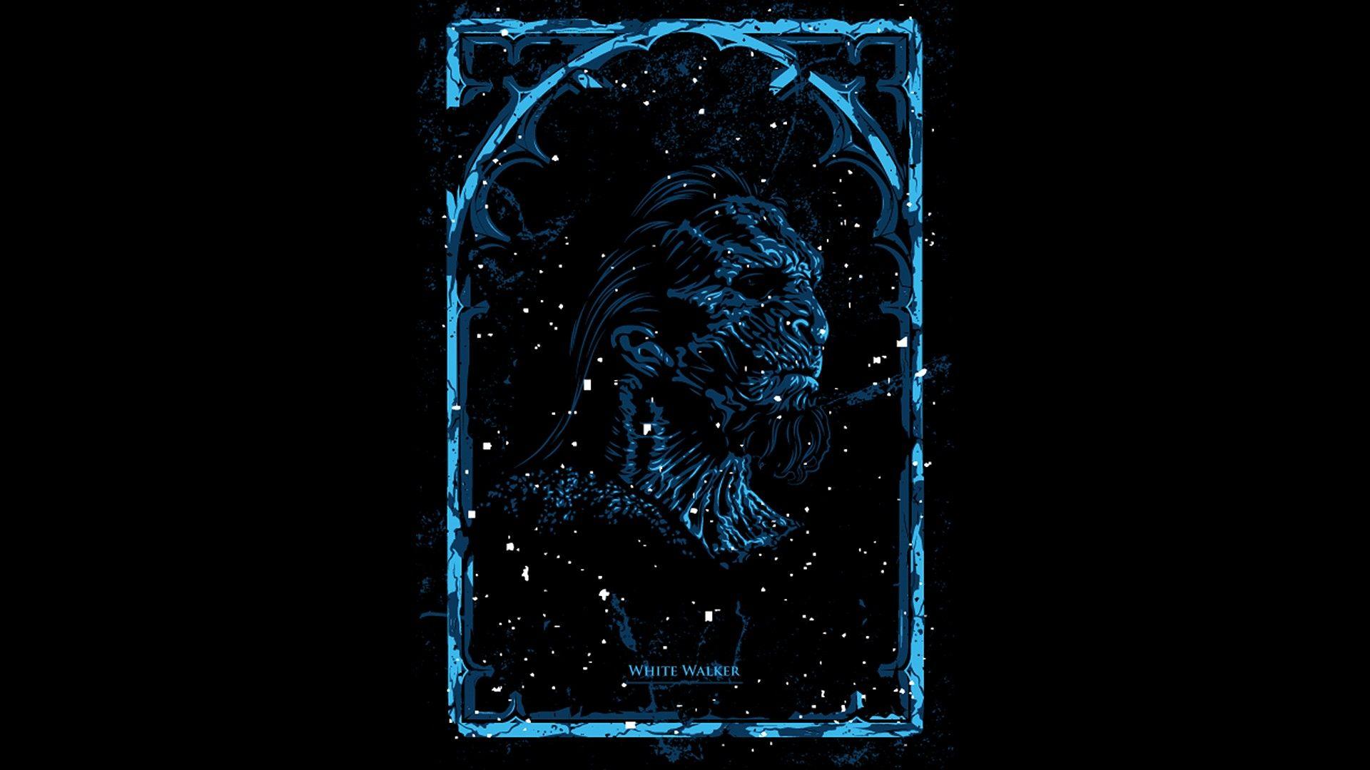 White Walker Illustration Wallpapers