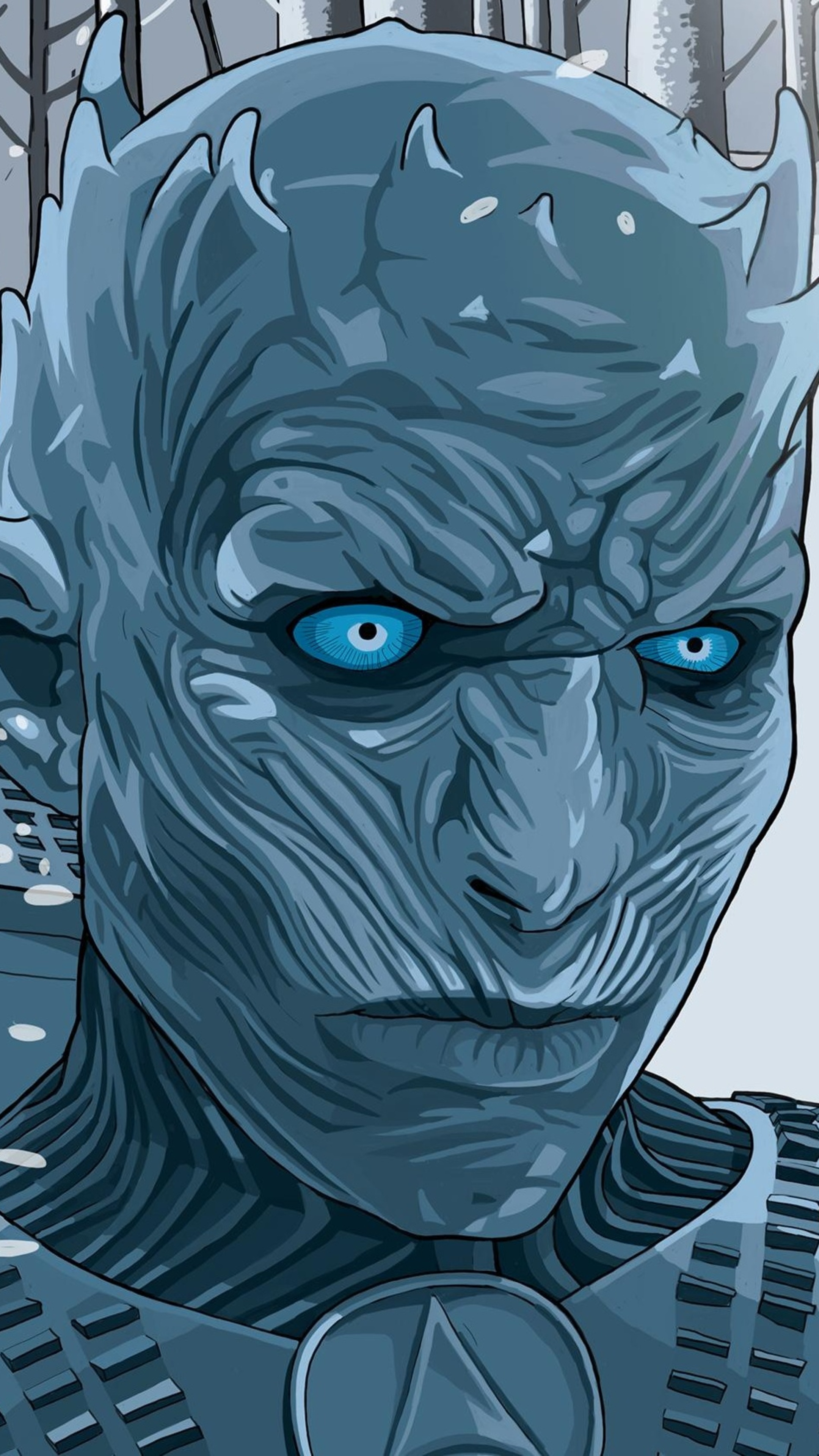 White Walker Illustration Wallpapers