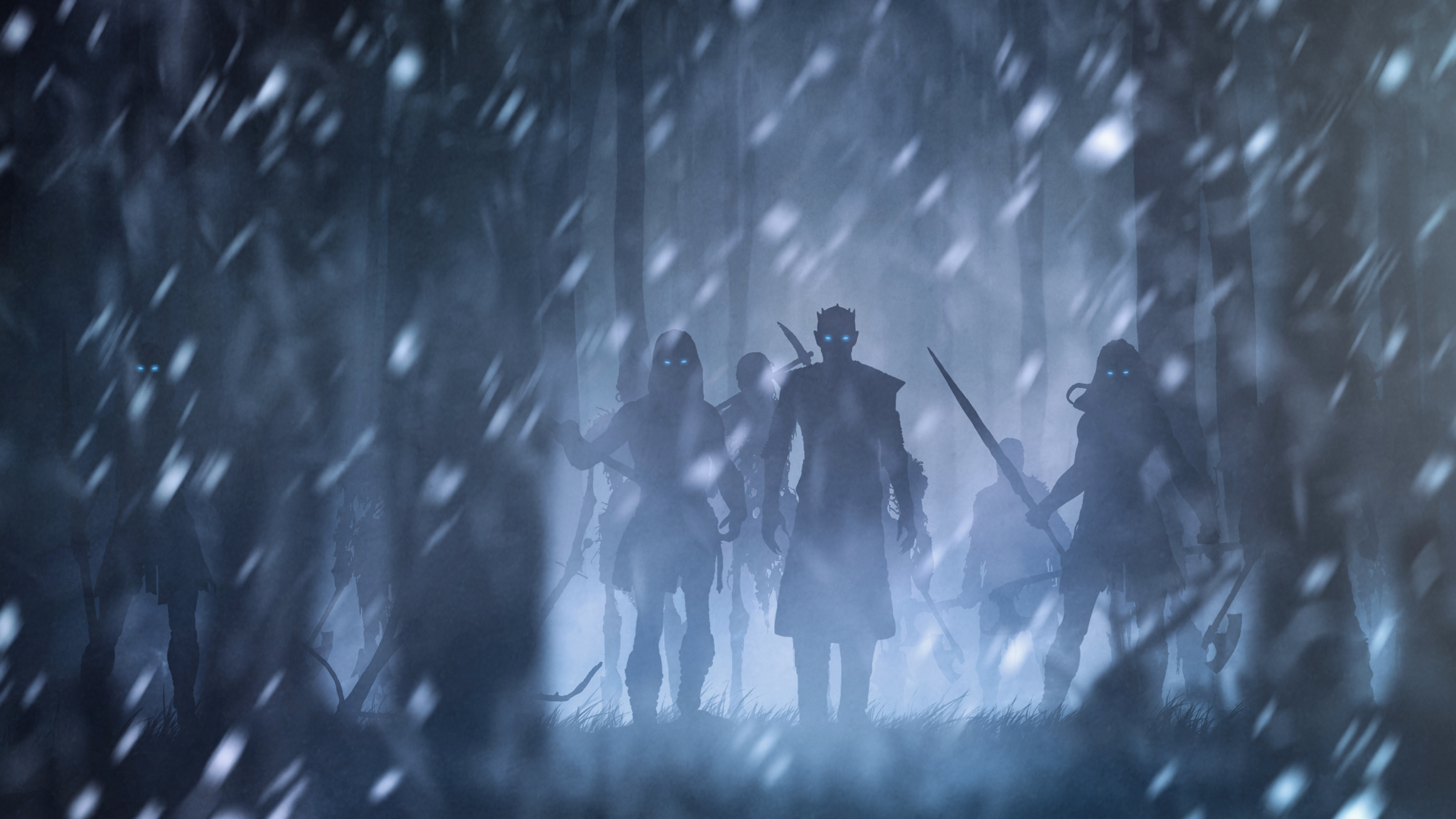 White Walkers Artwork Wallpapers