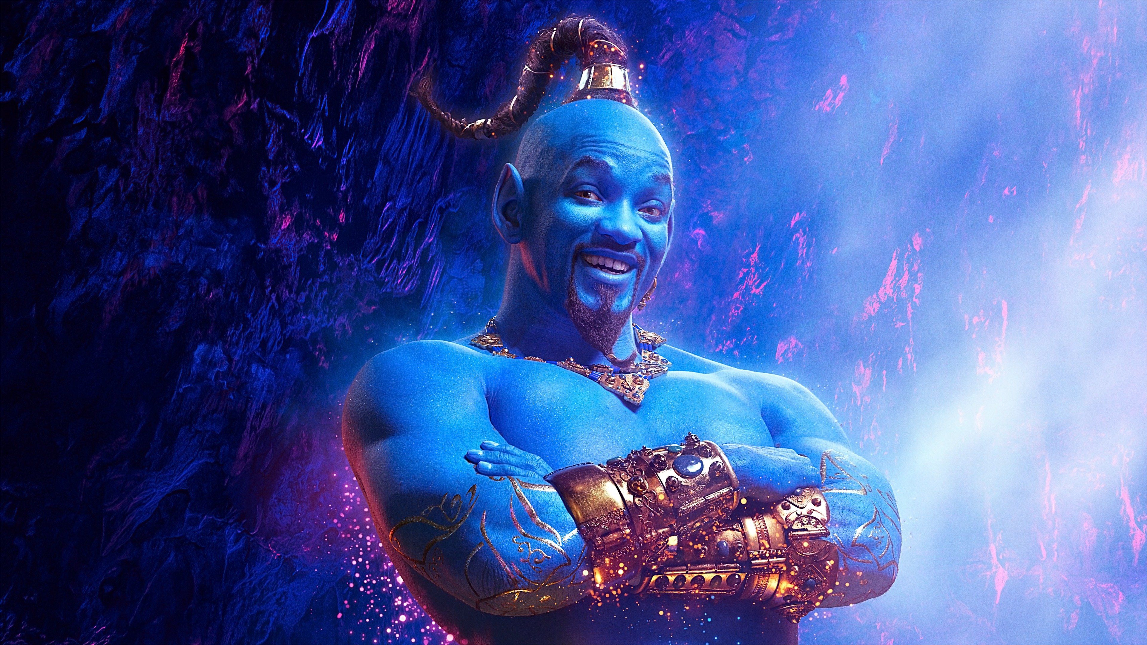 Will Smith As Genie In Aladdin Movie Wallpapers