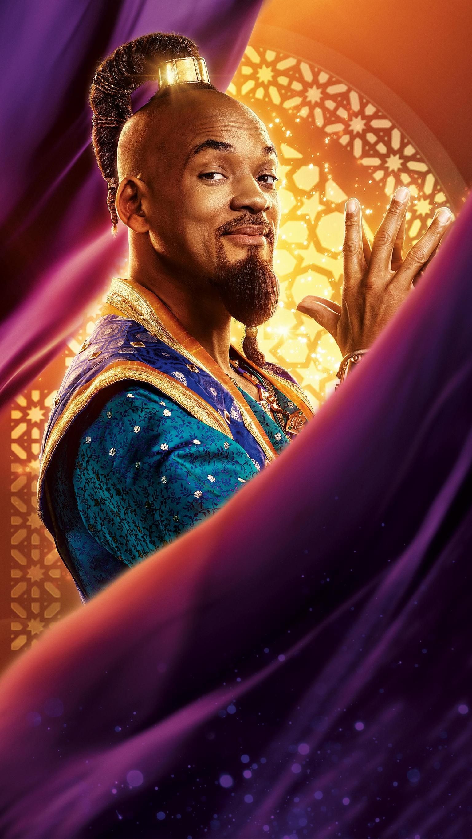 Will Smith As Genie In Aladdin Movie Wallpapers