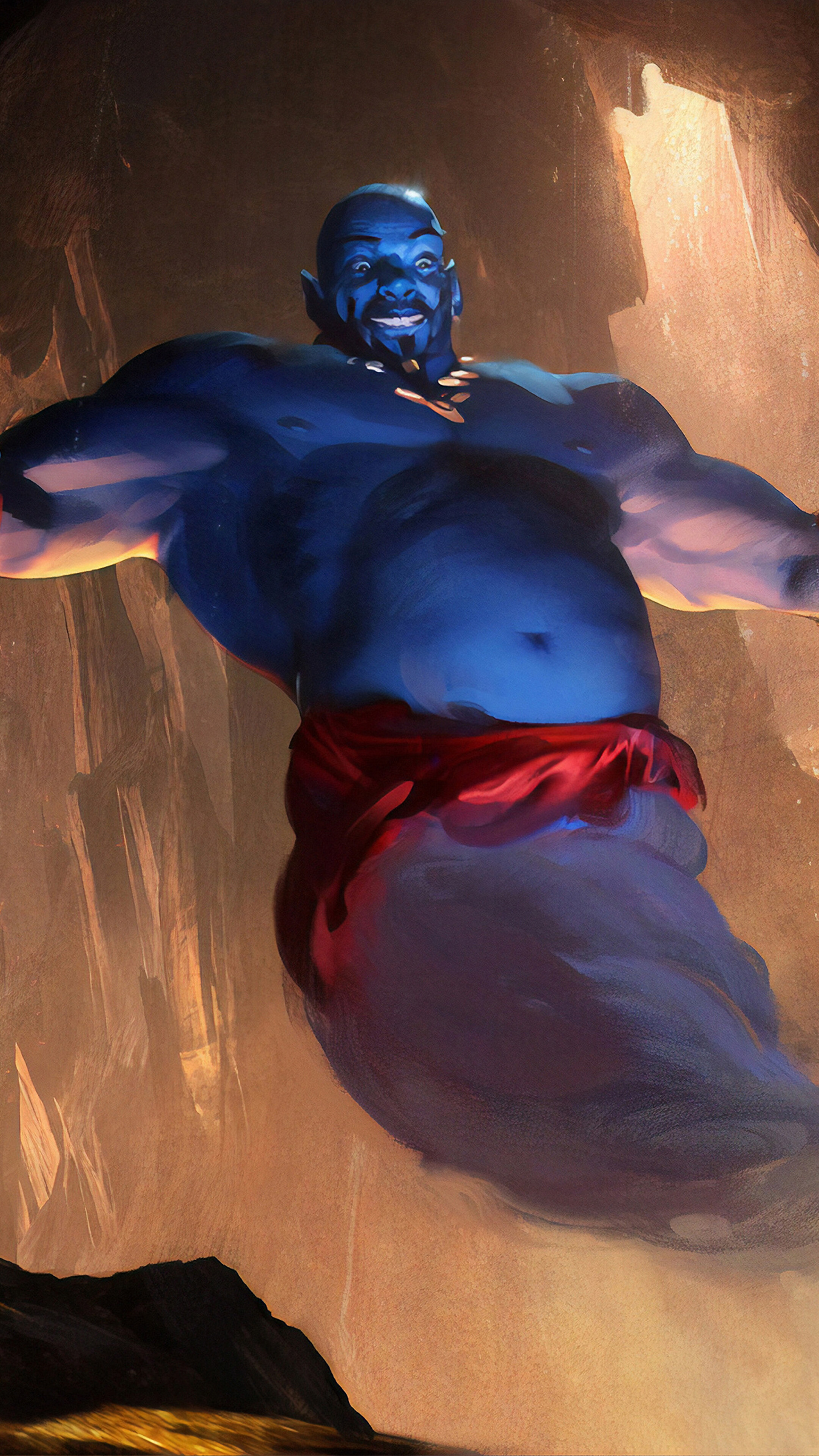 Will Smith As Genie In Aladdin Movie Wallpapers