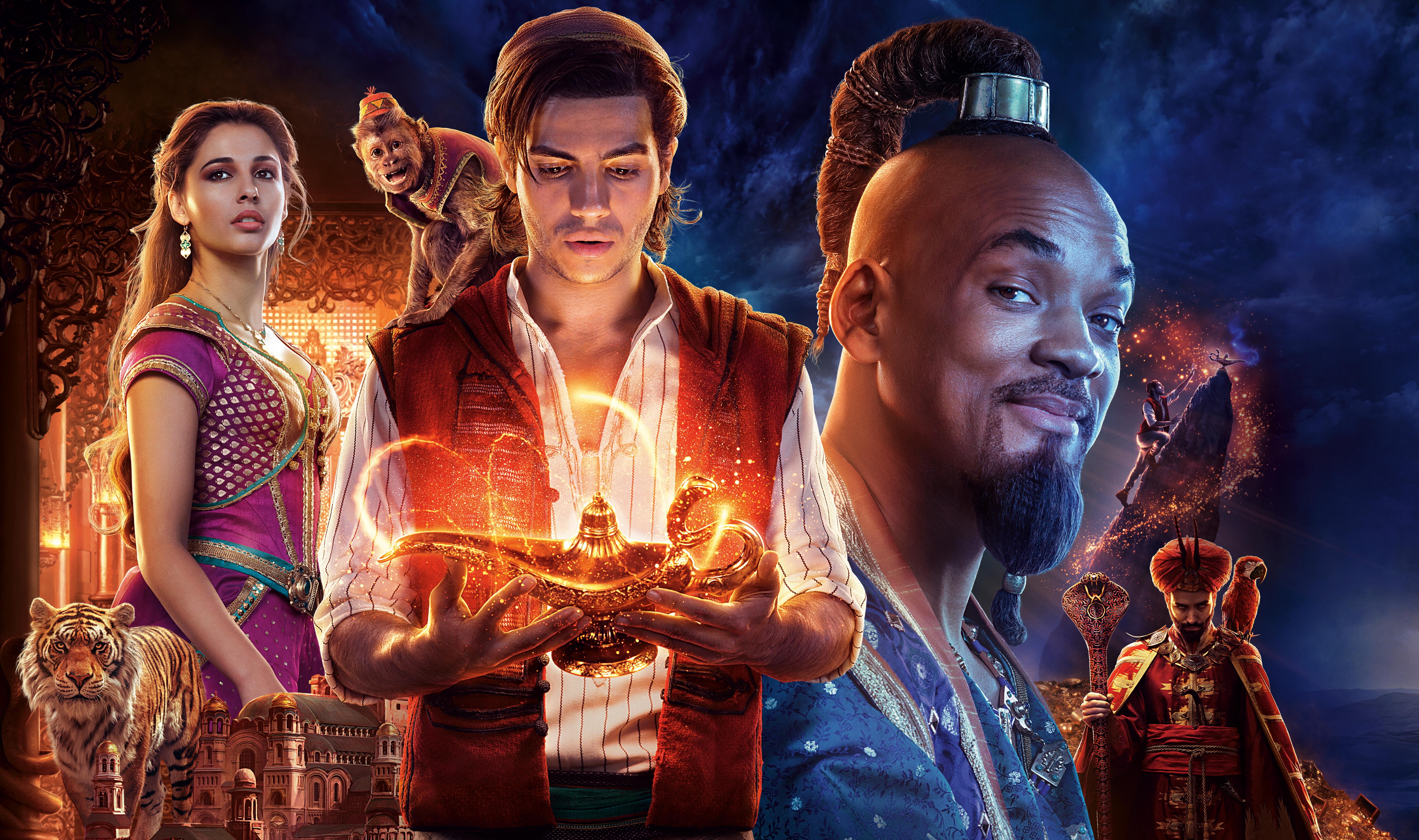 Will Smith As Genie In Aladdin Movie Wallpapers