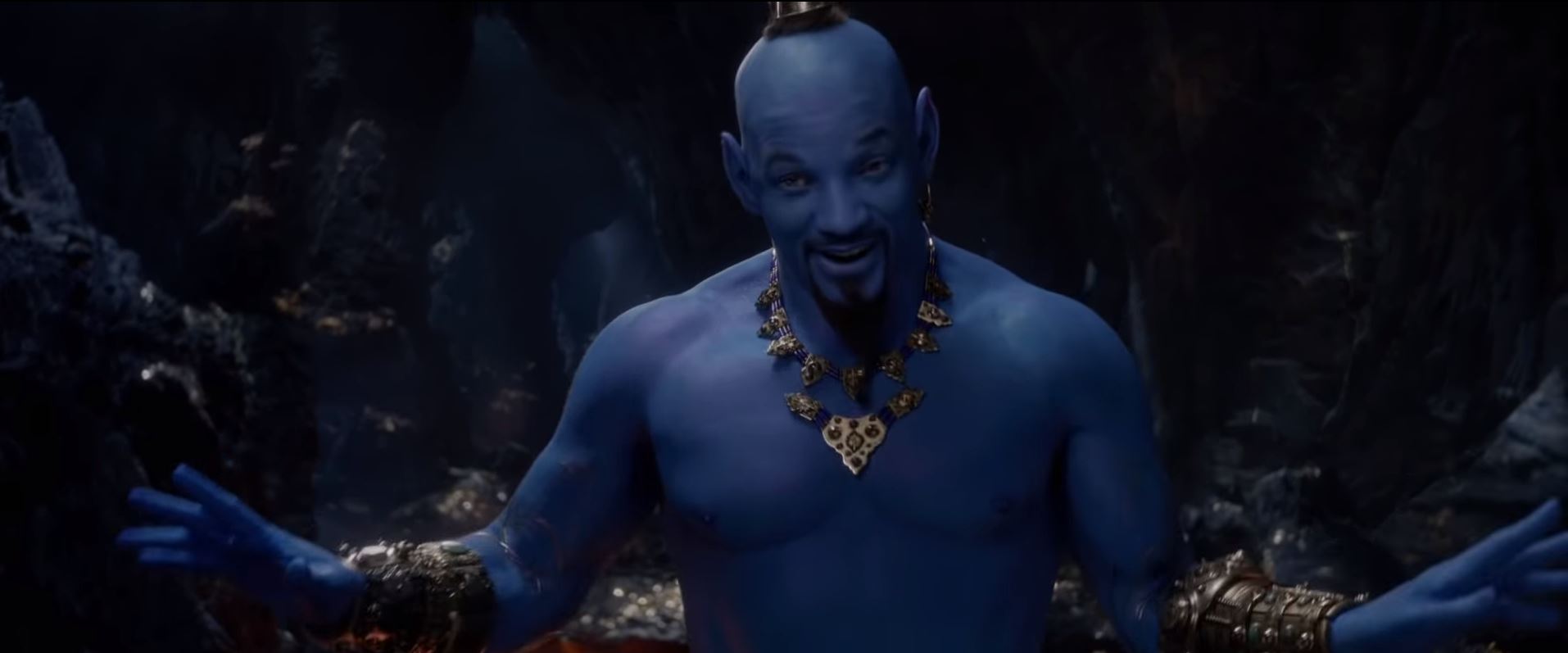 Will Smith As Genie In Aladdin Movie Wallpapers