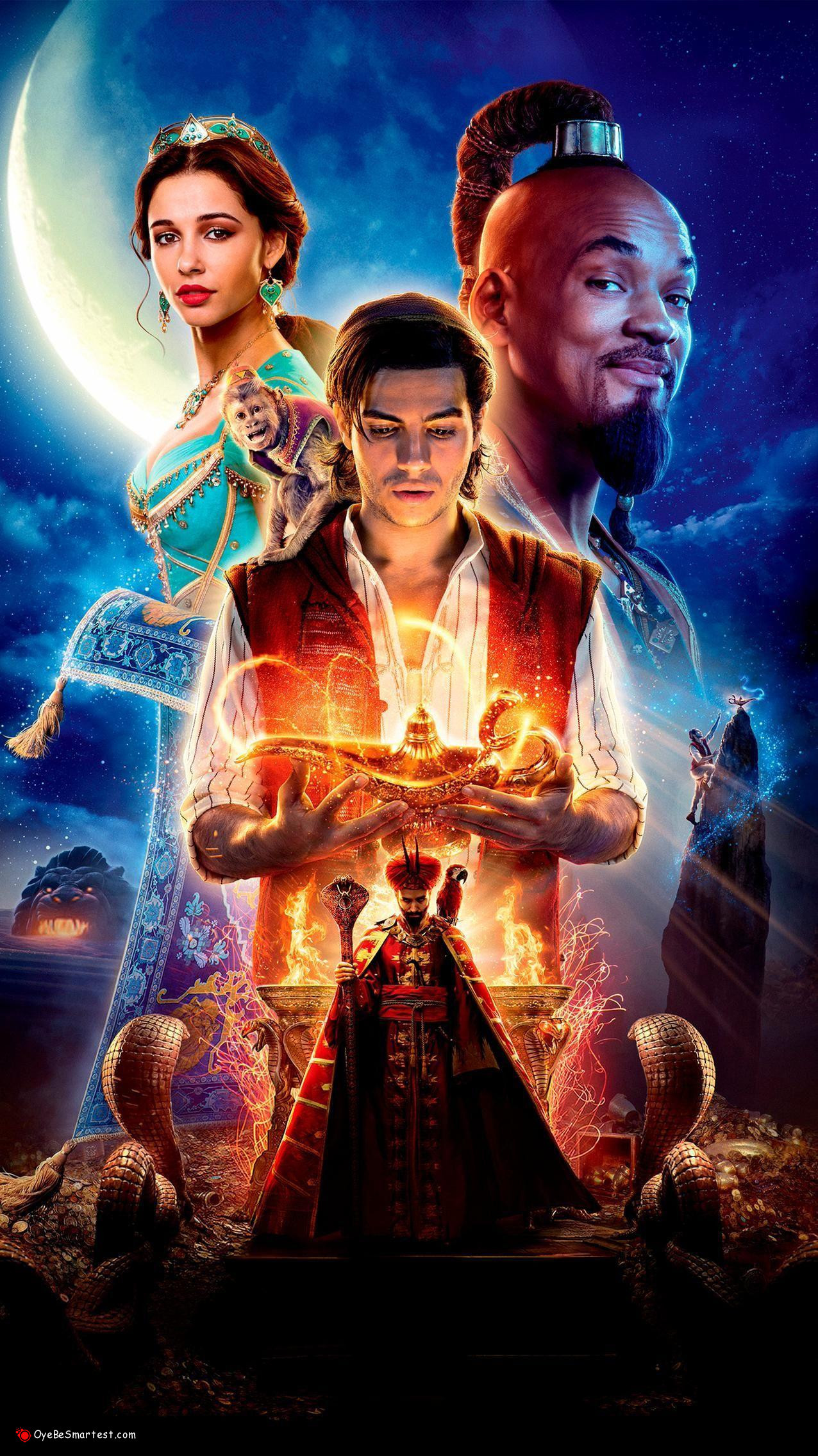 Will Smith As Genie In Aladdin Movie Wallpapers