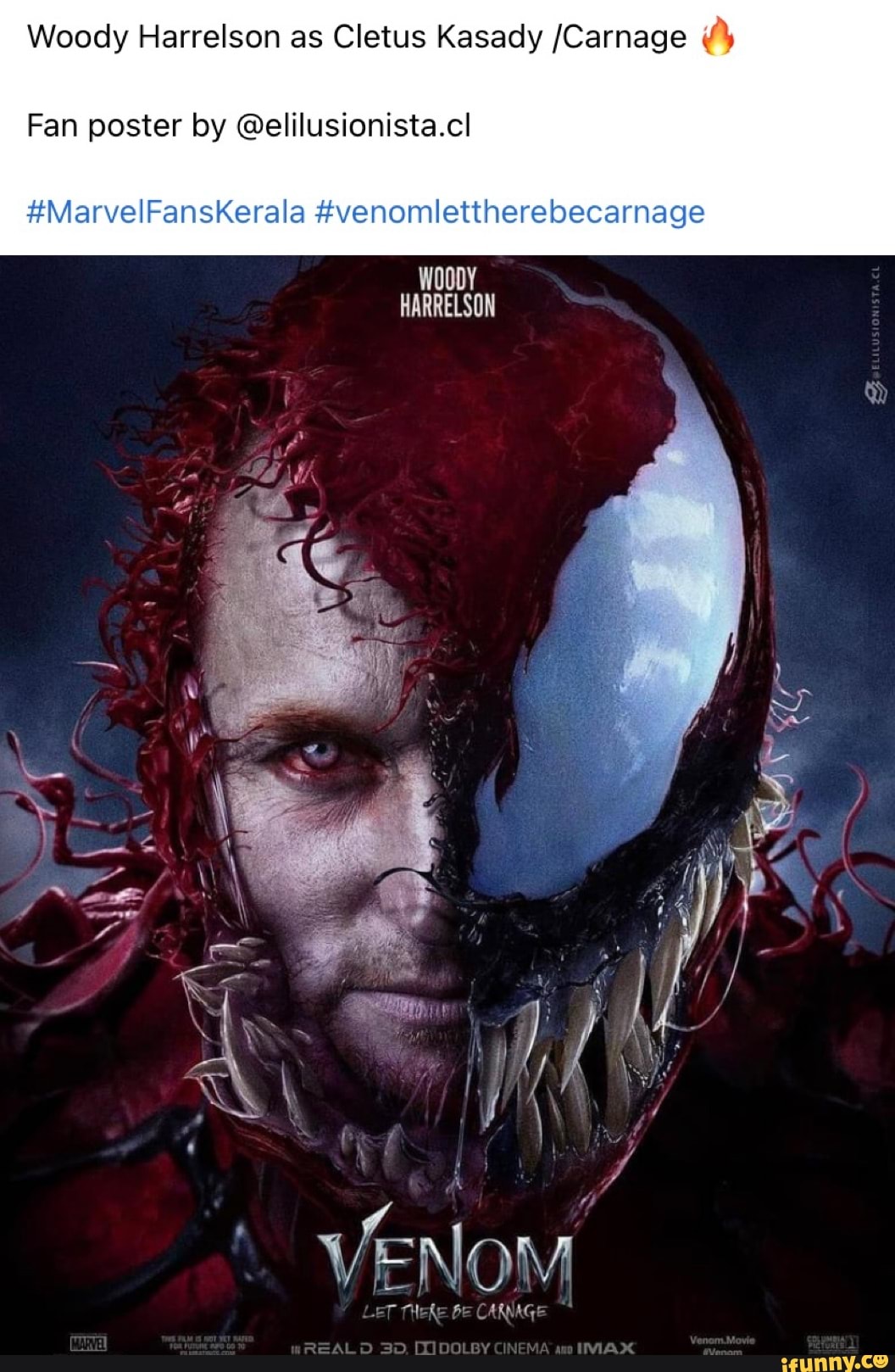 Woody Harrelson As Carnage In Venom Movie Wallpapers