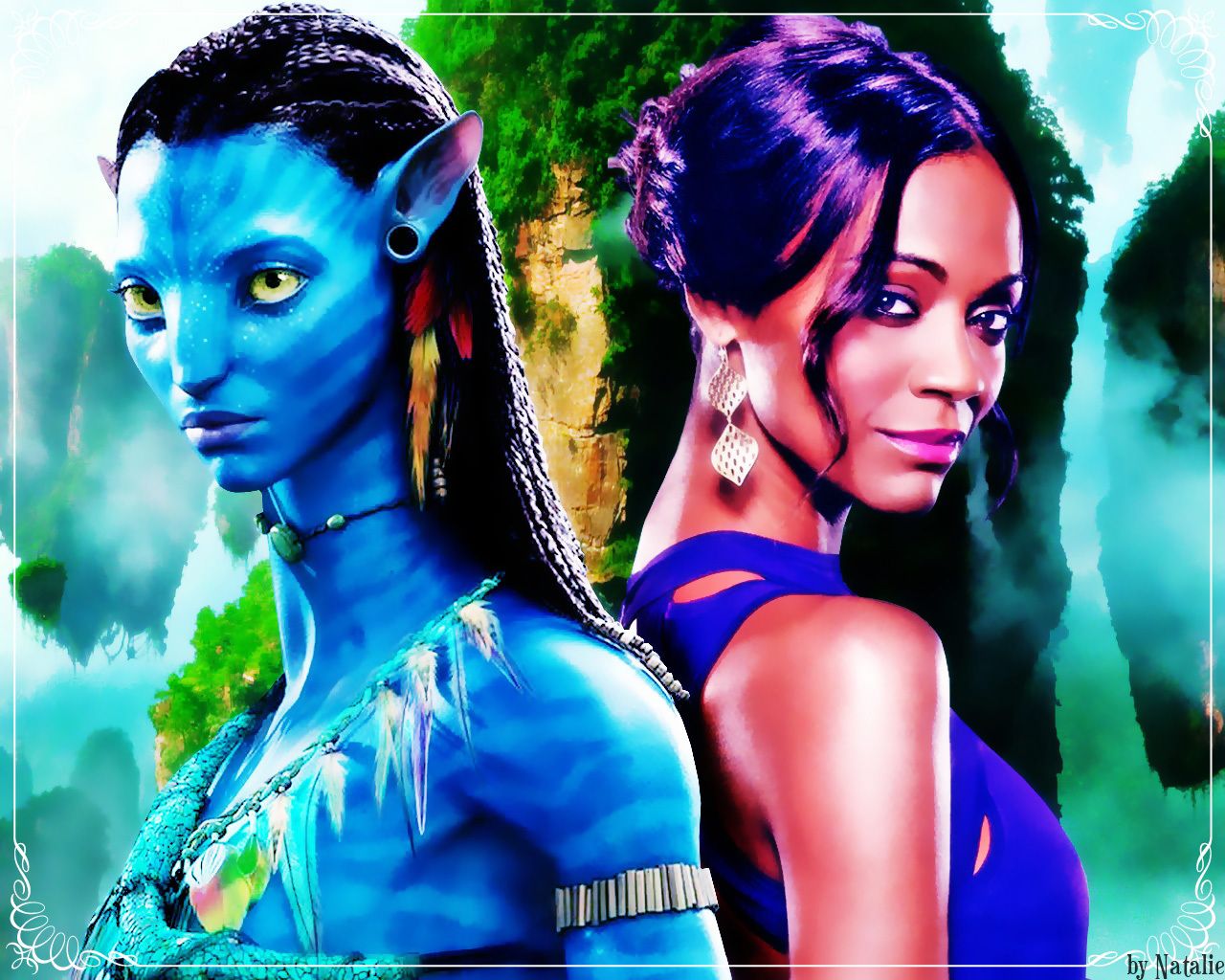 Zoe Saldana From Avatar Movie Wallpapers