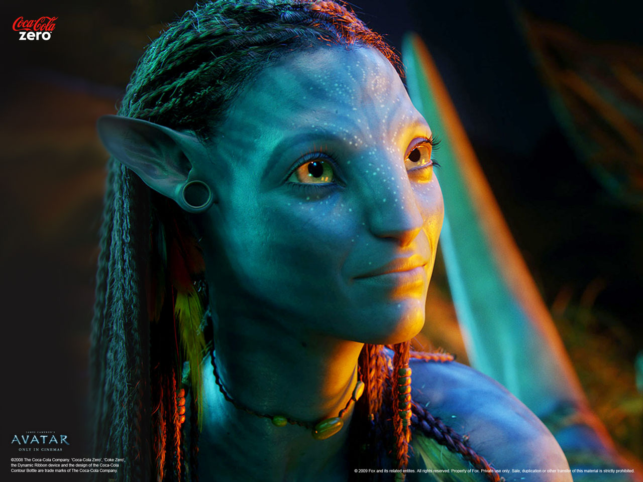 Zoe Saldana From Avatar Movie Wallpapers