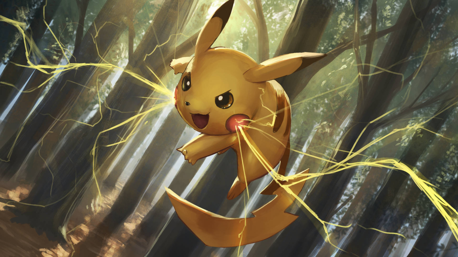 Pikachu Thunderbolt Wallpapers