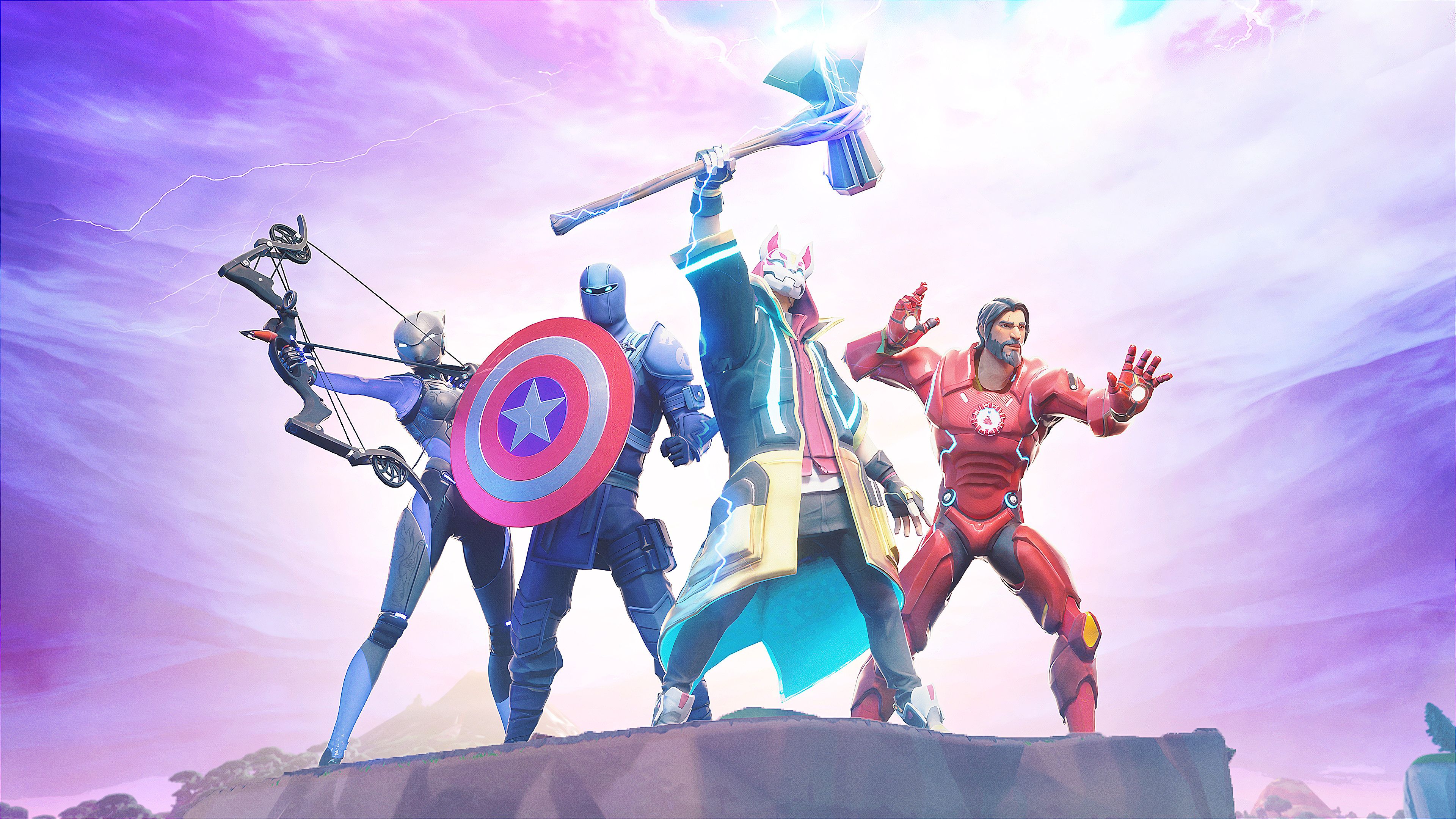 Captain America Fortnite Wallpapers