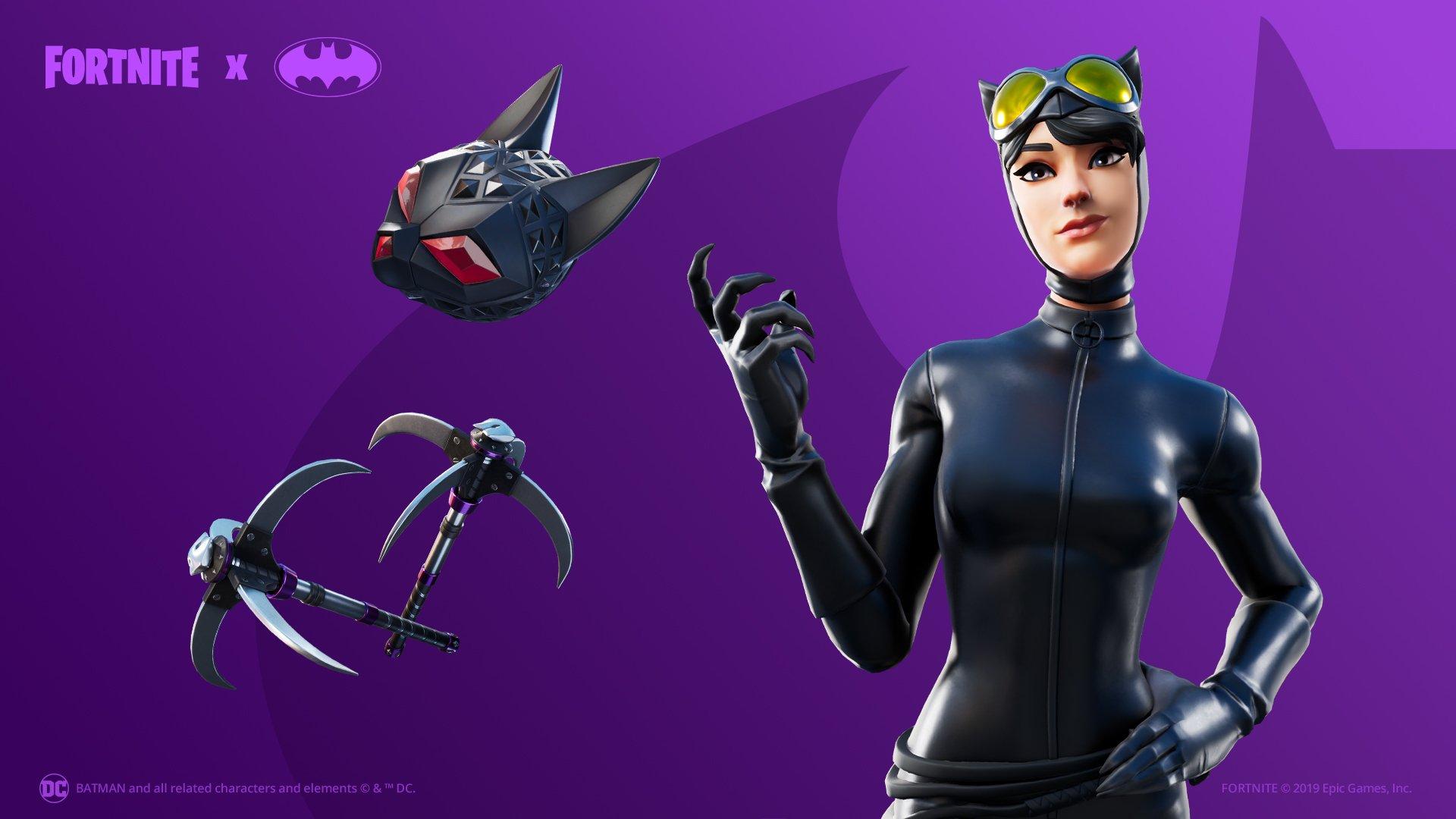 Catwoman Comic Book Outfit Fortnite Wallpapers