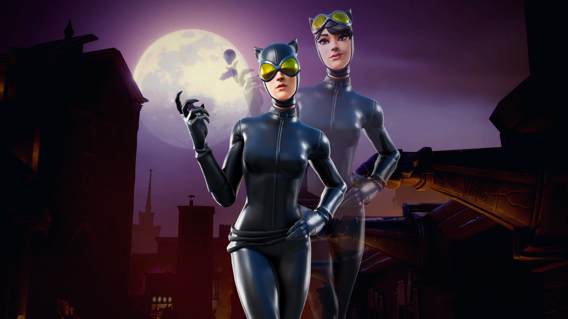 Catwoman Comic Book Outfit Fortnite Wallpapers