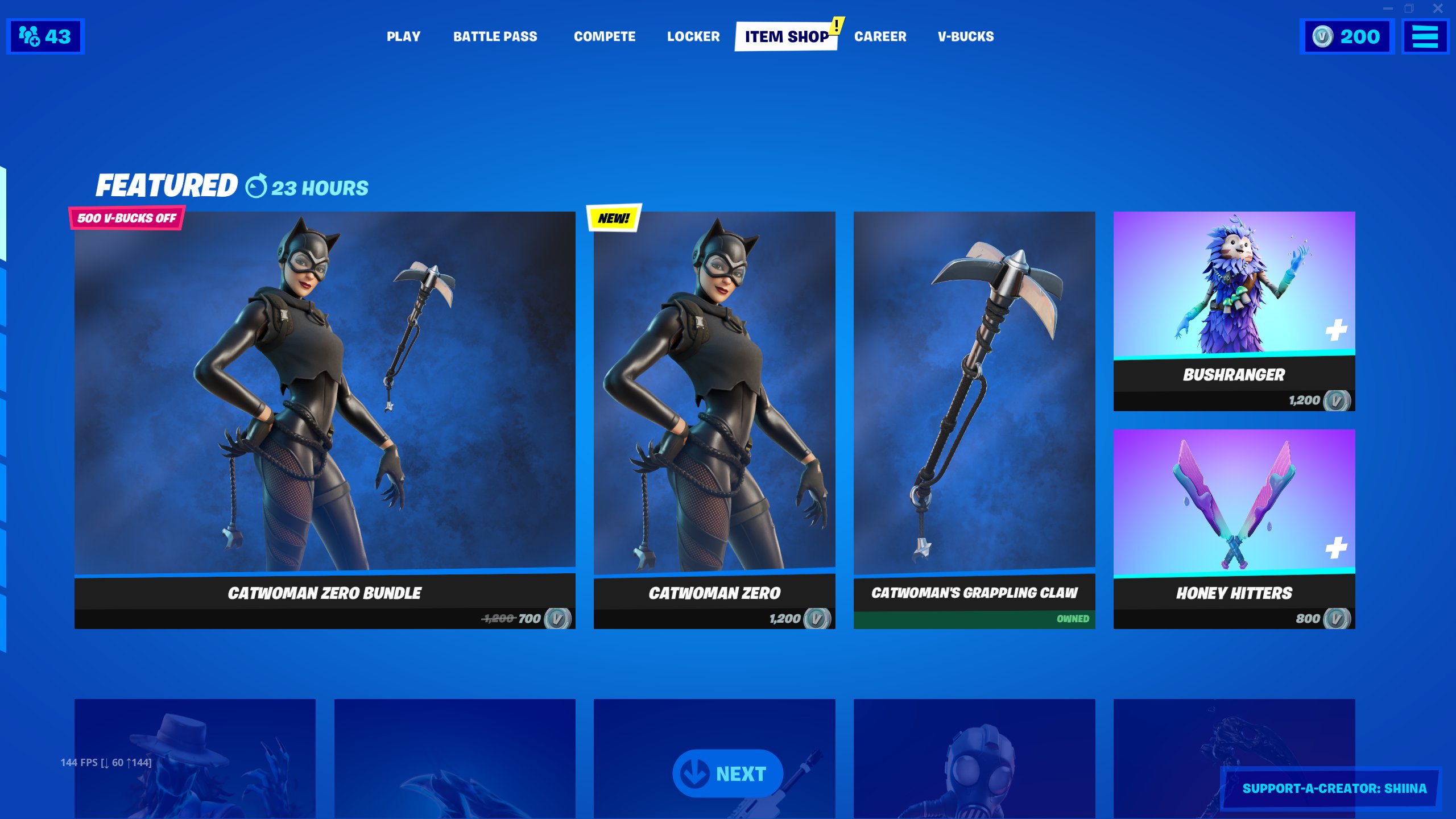 Catwoman Zero Fortnite Wallpapers