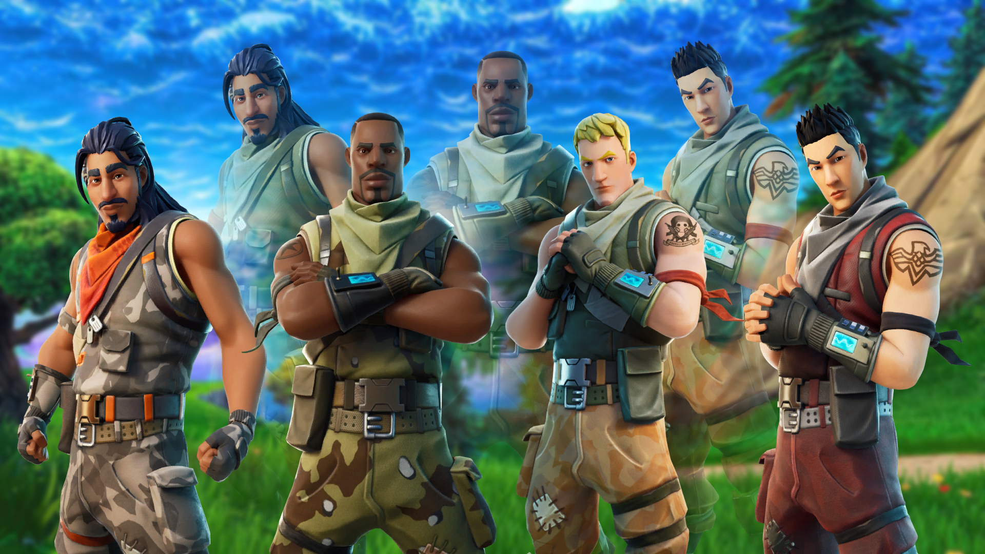 Default Skins Fortnite Wallpapers