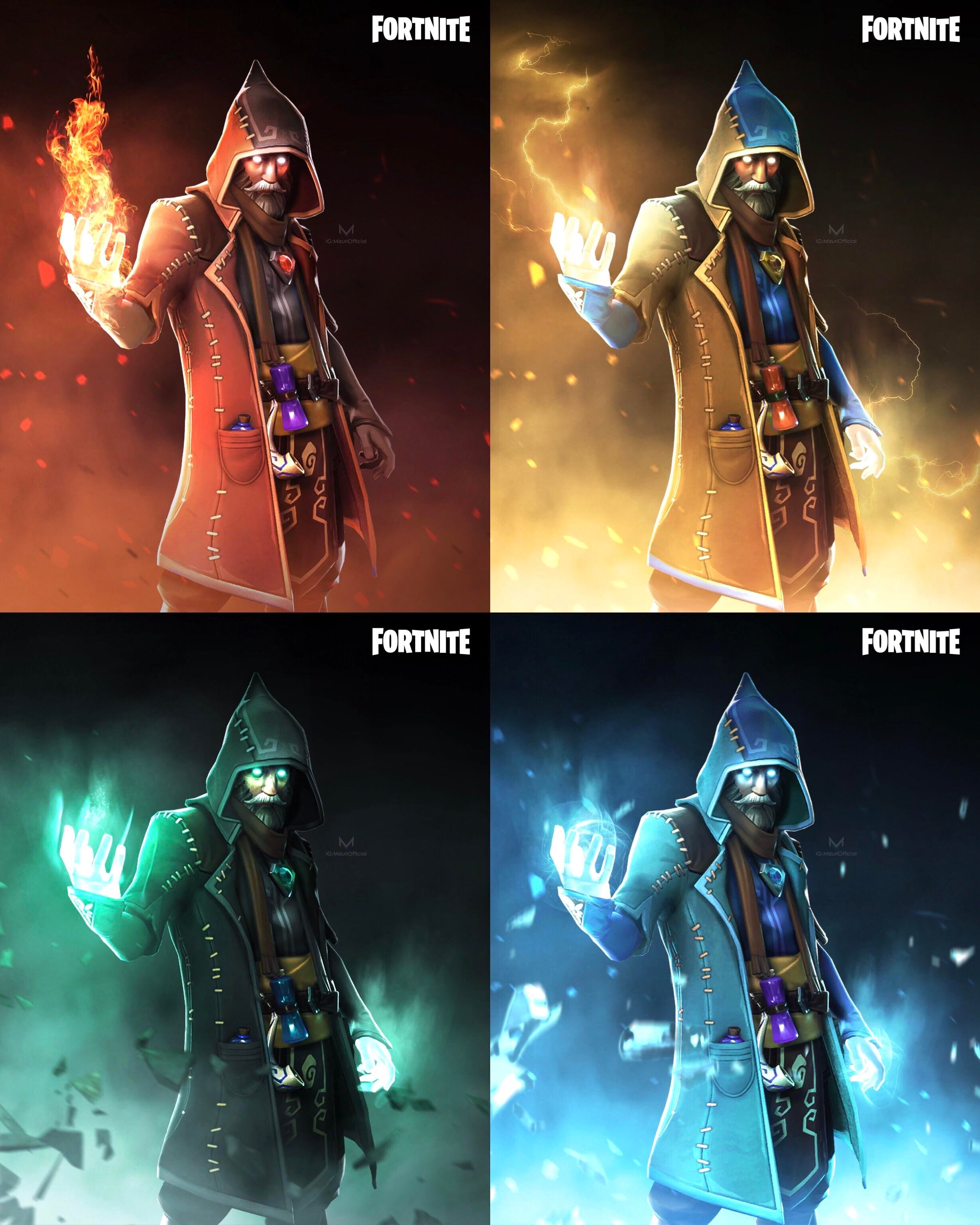 Fire Wizard Fortnite Wallpapers