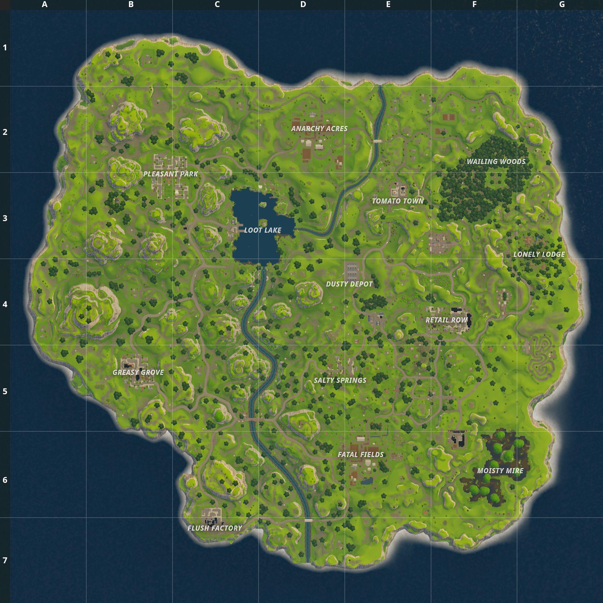 Fortnite Map Wallpapers