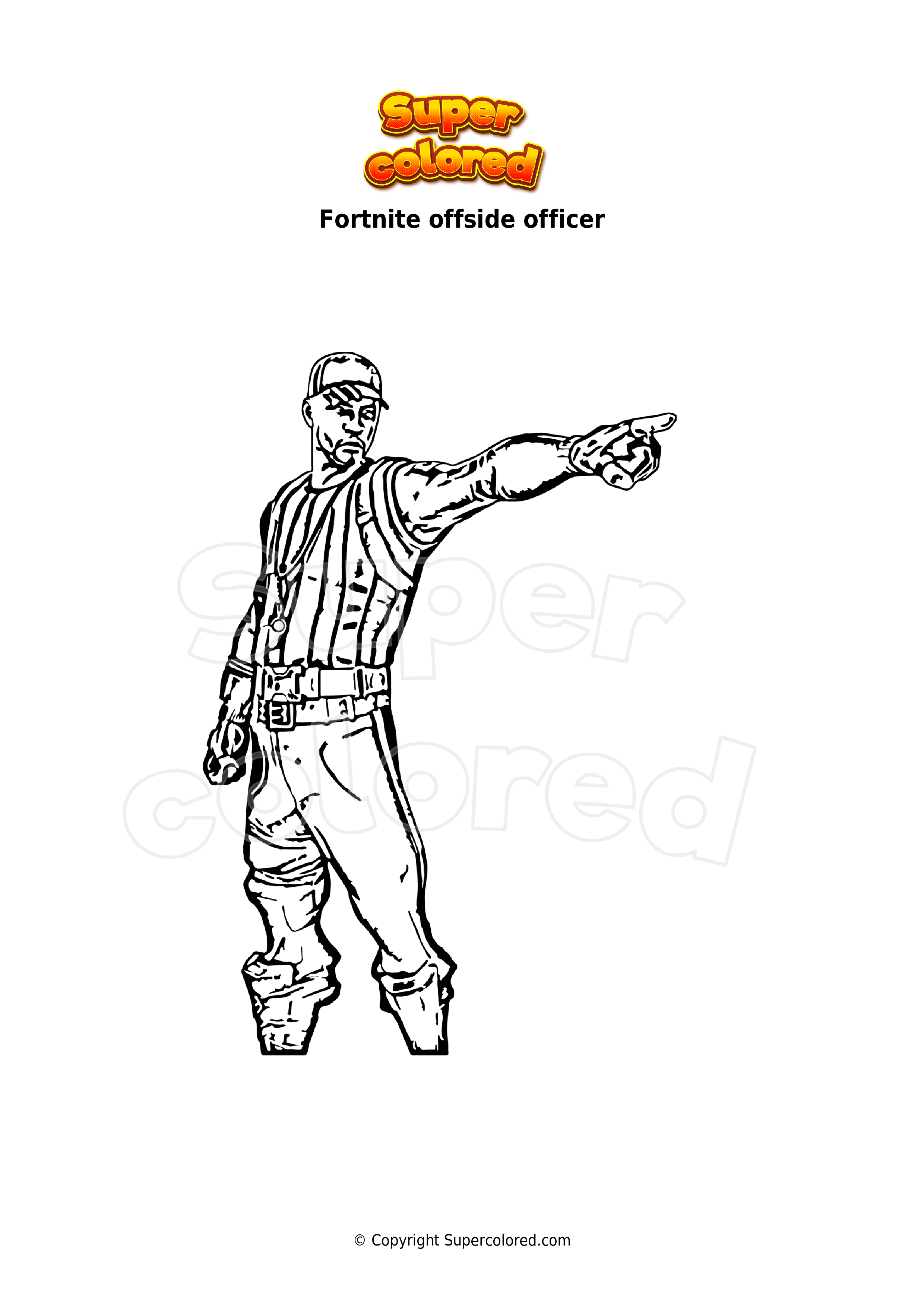 Offside Officer Fortnite Wallpapers