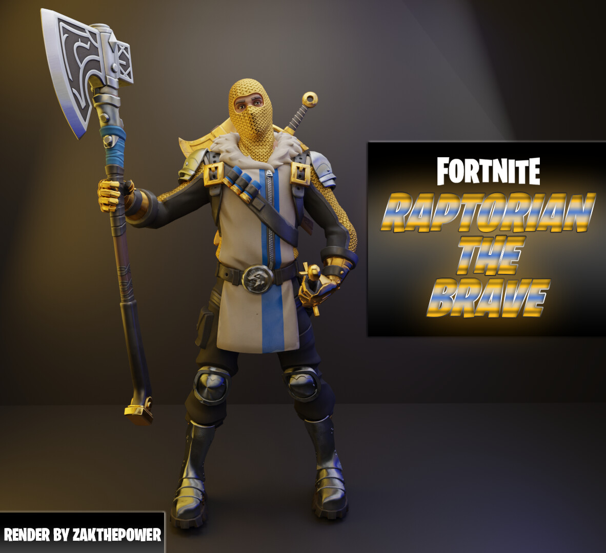 Raptorian The Brave Fortnite Wallpapers