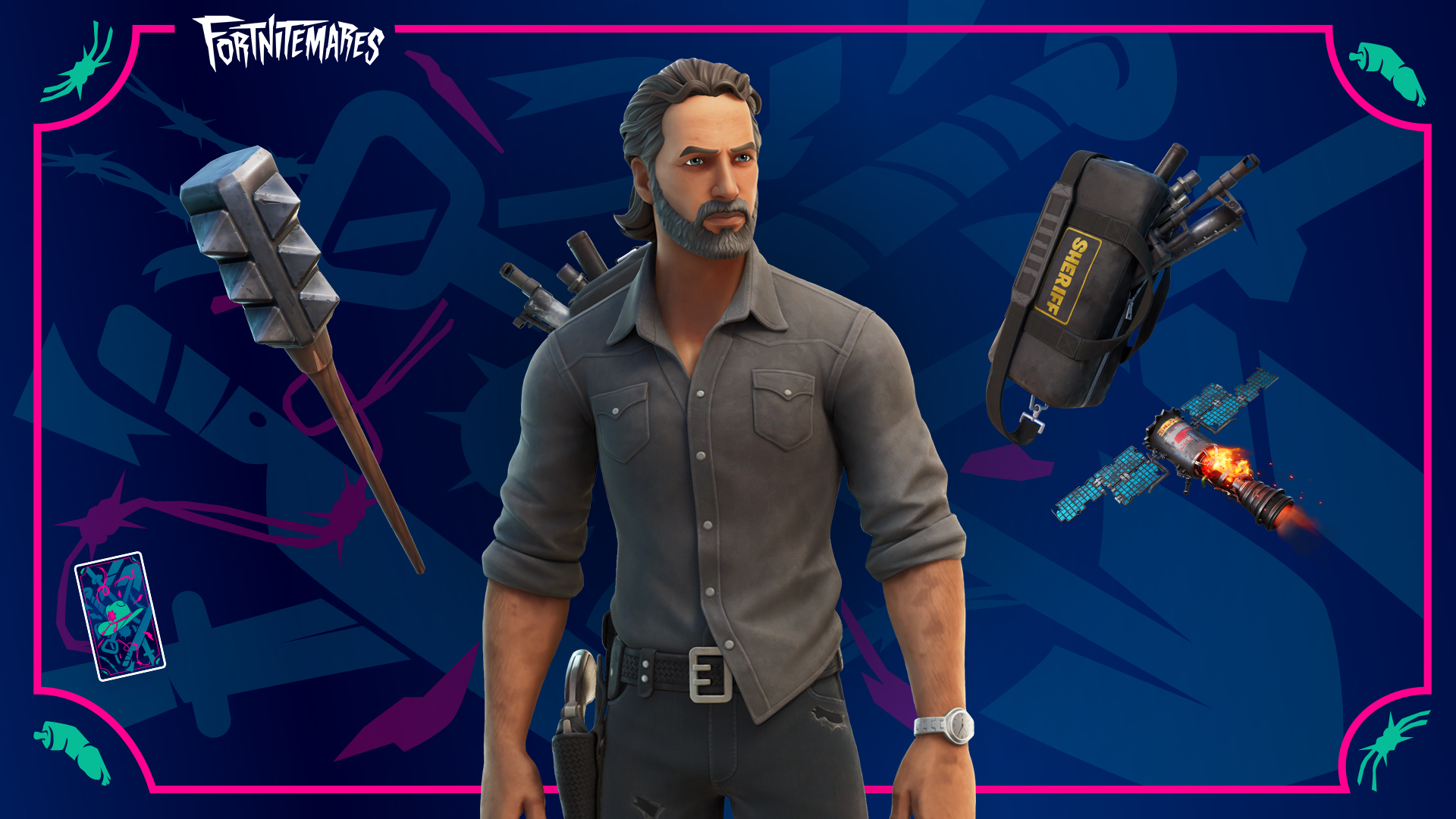 Rick Grimes Fortnite Wallpapers