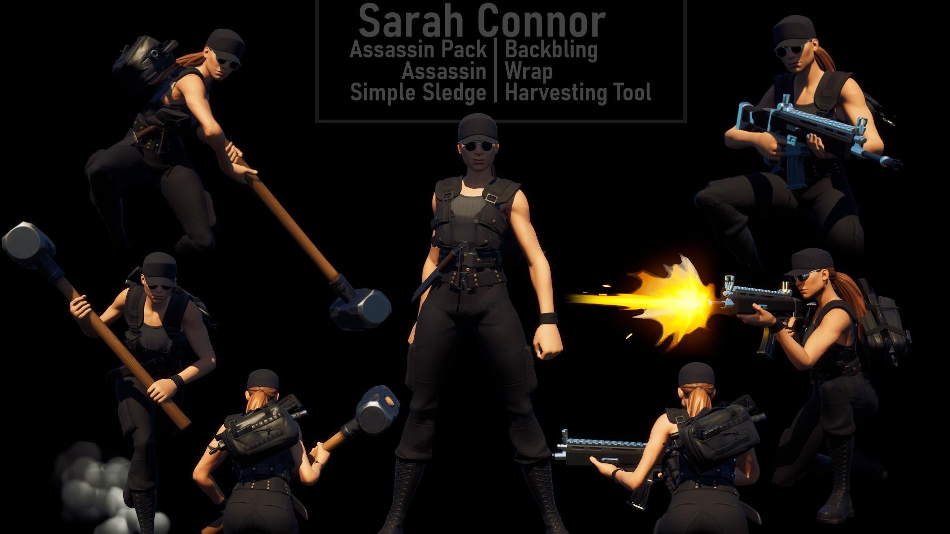 Sarah Connor Fortnite Wallpapers