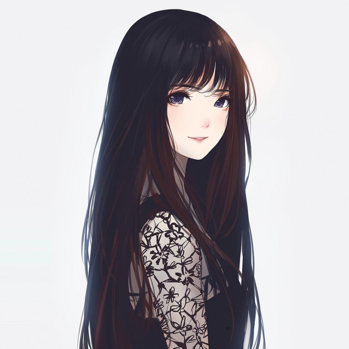 Beautiful Anime Girl BlackWallpapers