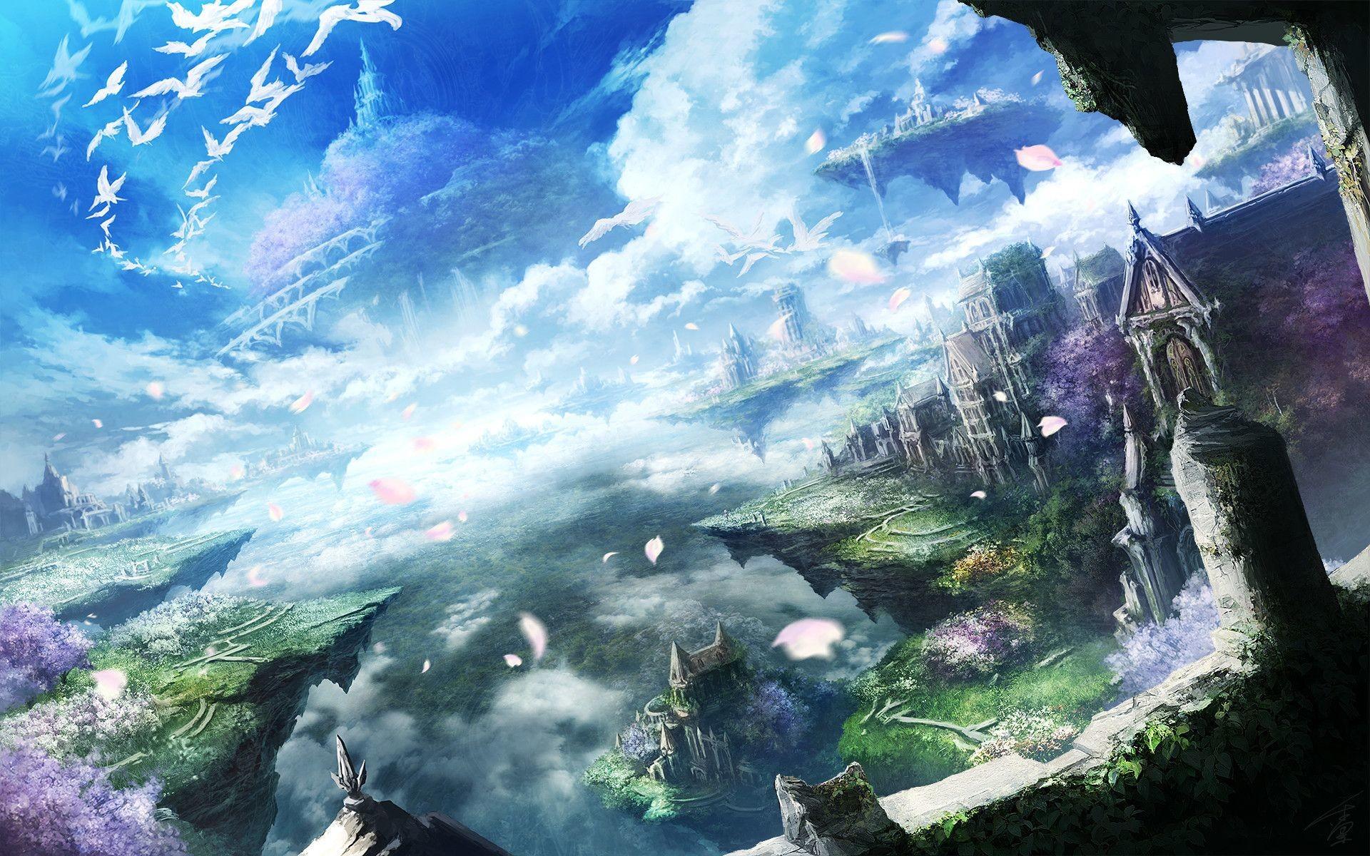 Beautiful Anime Landscapes Wallpapers