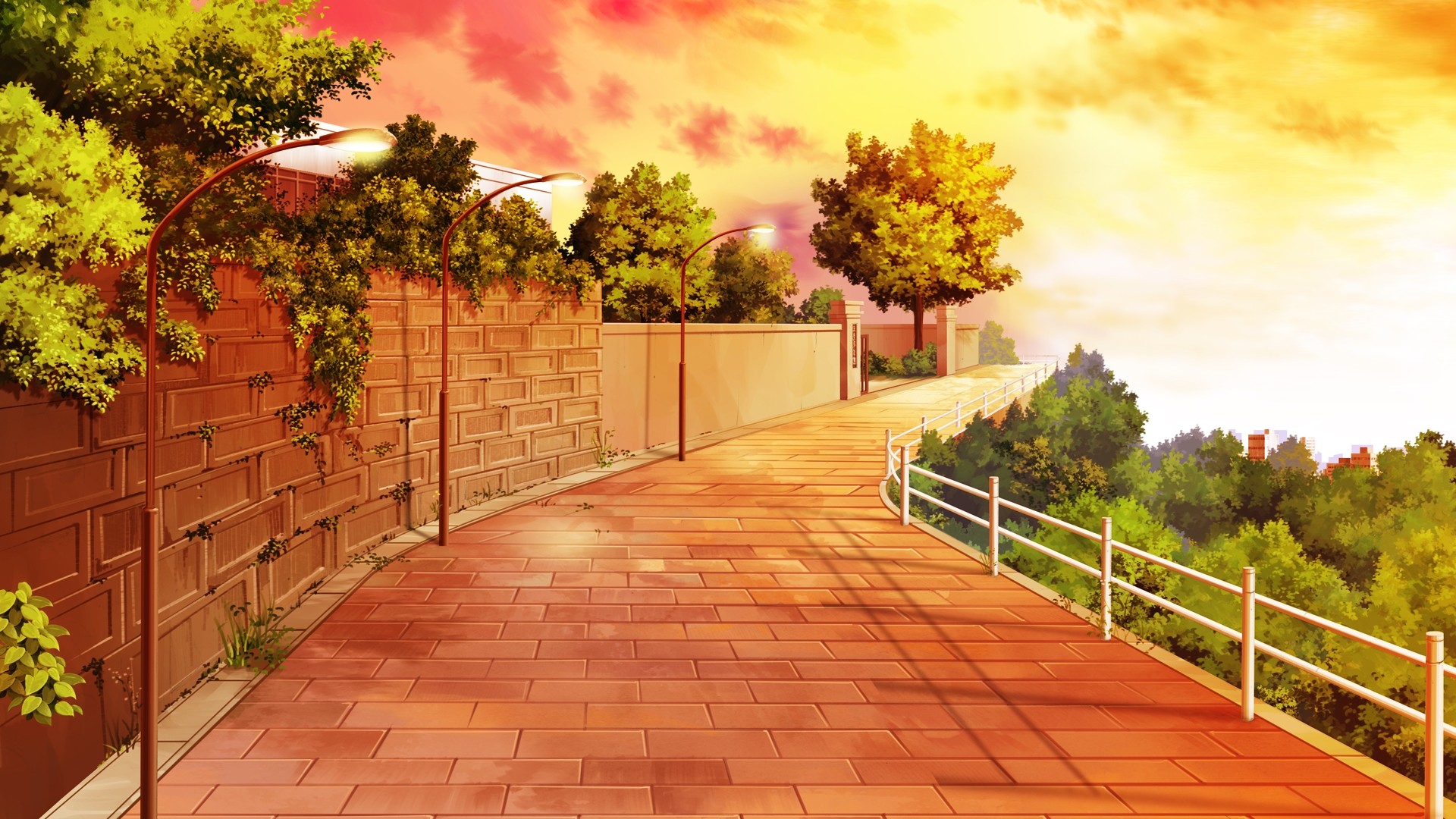 Beautiful Anime Landscapes Wallpapers