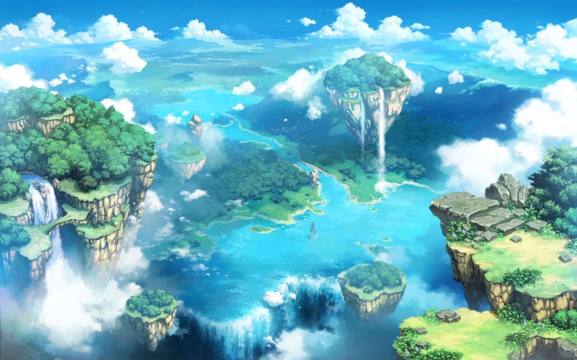 Beautiful Anime Landscapes Wallpapers