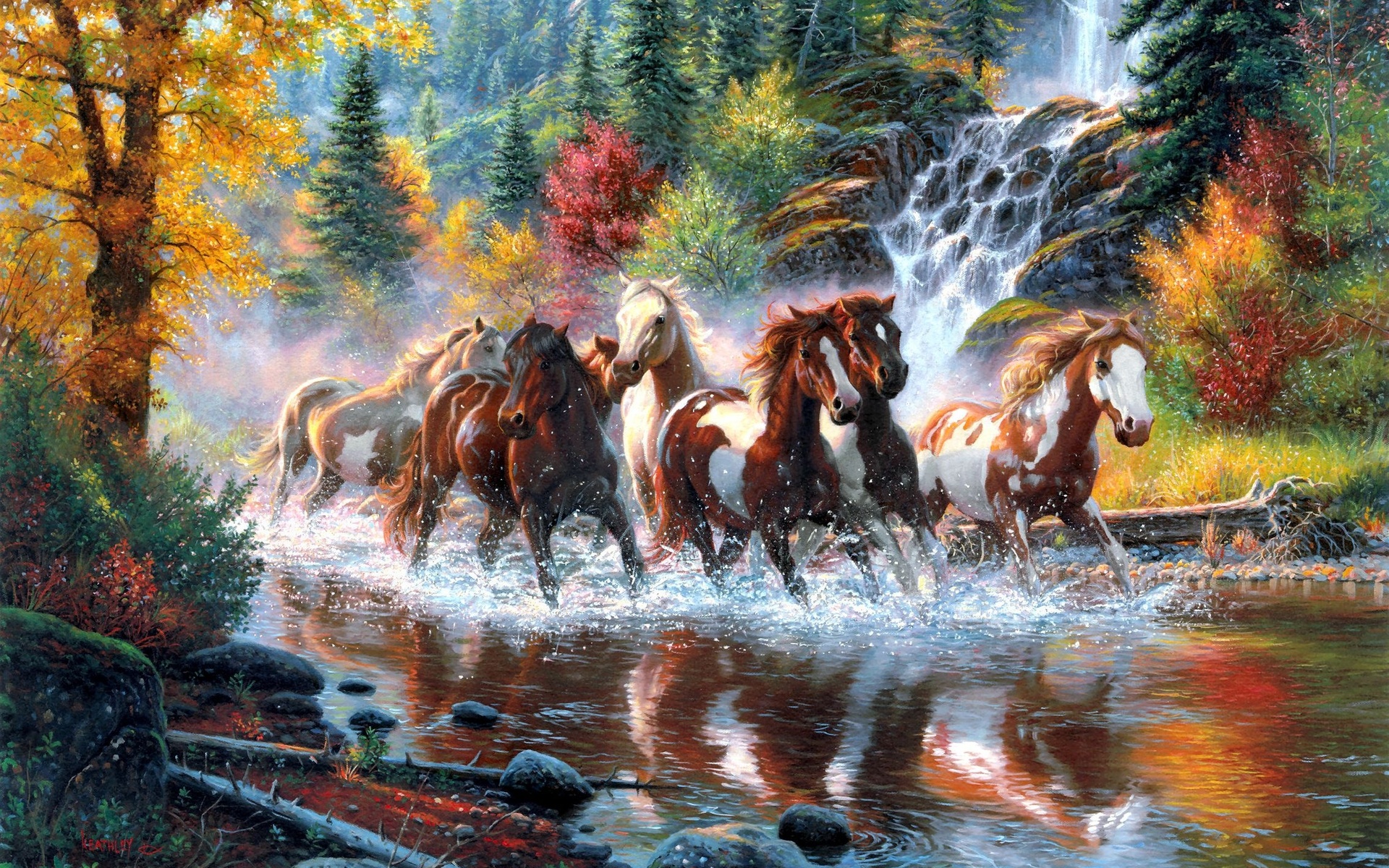 Beautiful Autumn HorsesWallpapers