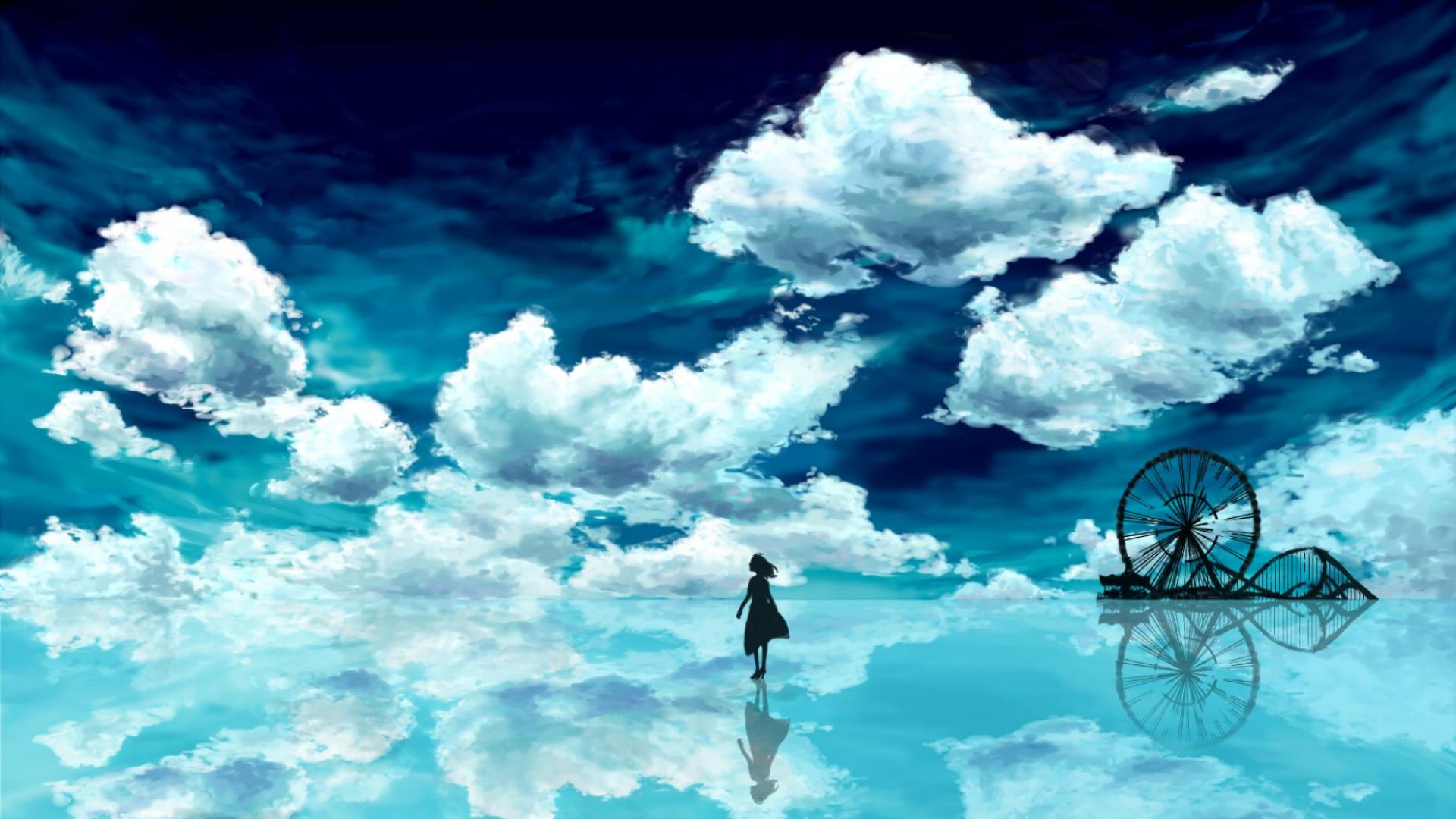 Beautiful Cloudy Sky AnimeWallpapers