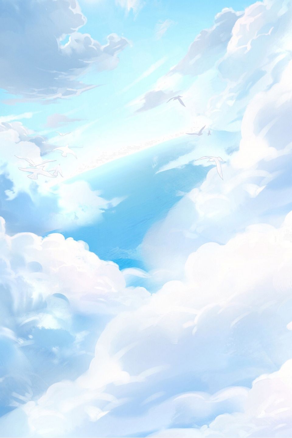 Beautiful Cloudy Sky AnimeWallpapers