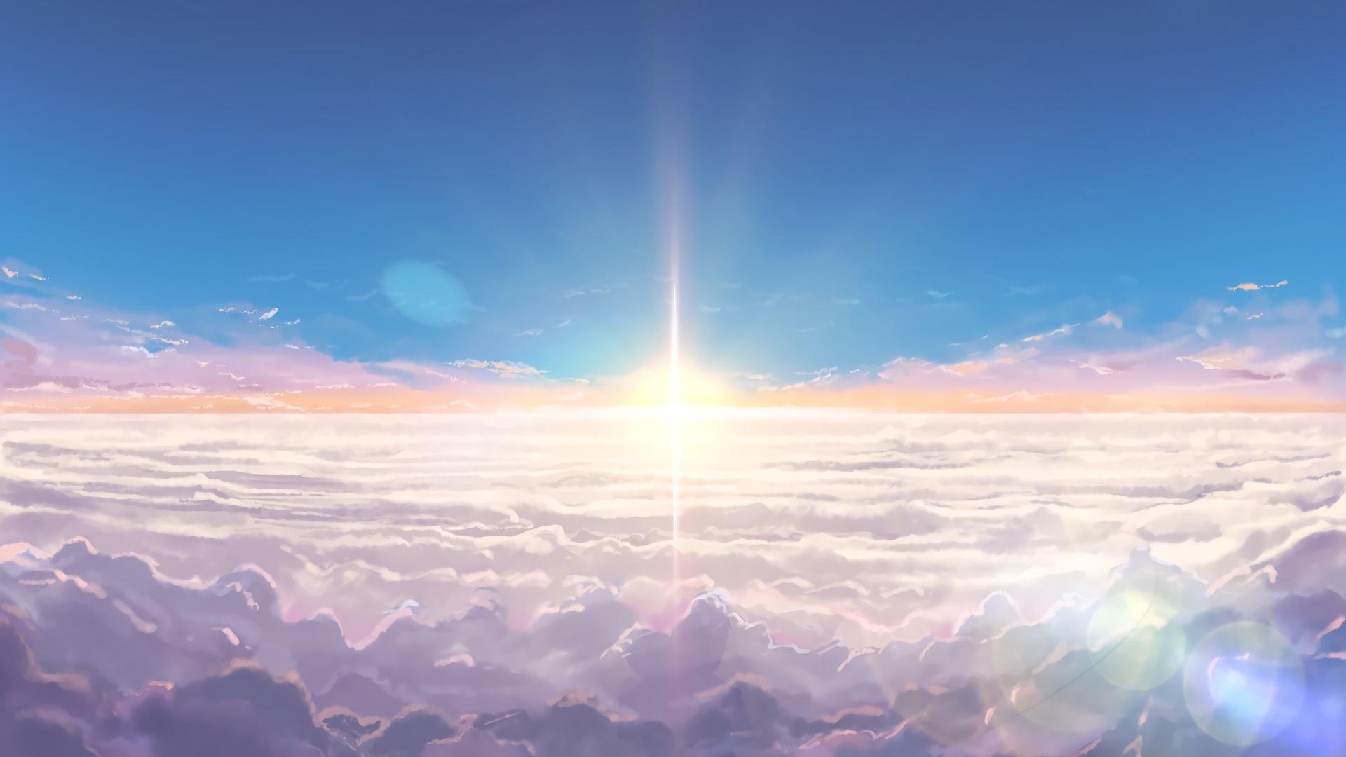 Beautiful Cloudy Sky AnimeWallpapers