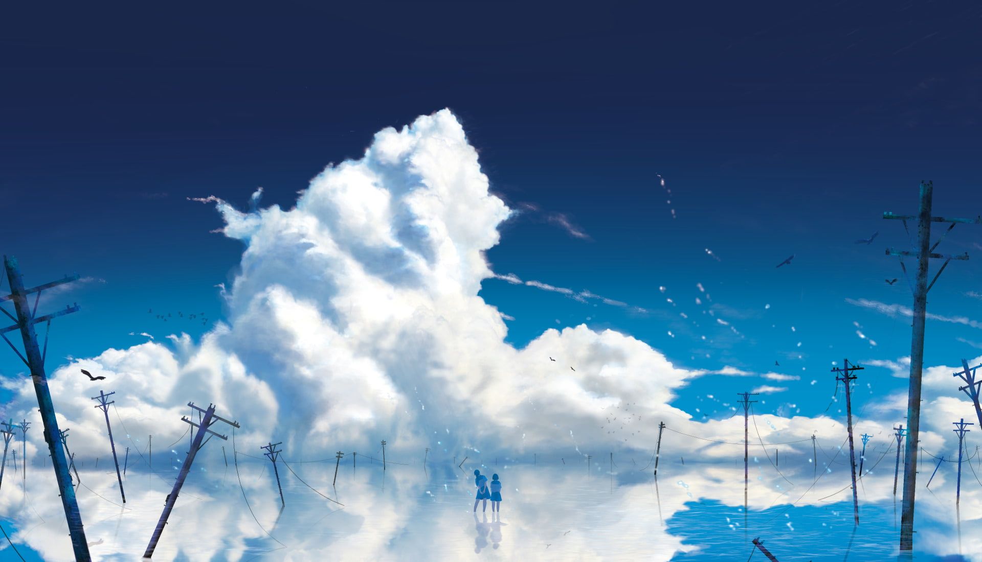 Beautiful Cloudy Sky AnimeWallpapers