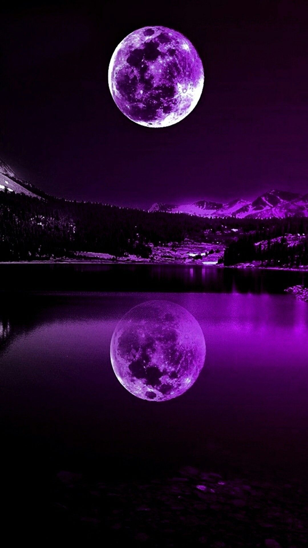 Beautiful Purple Moon Wallpapers