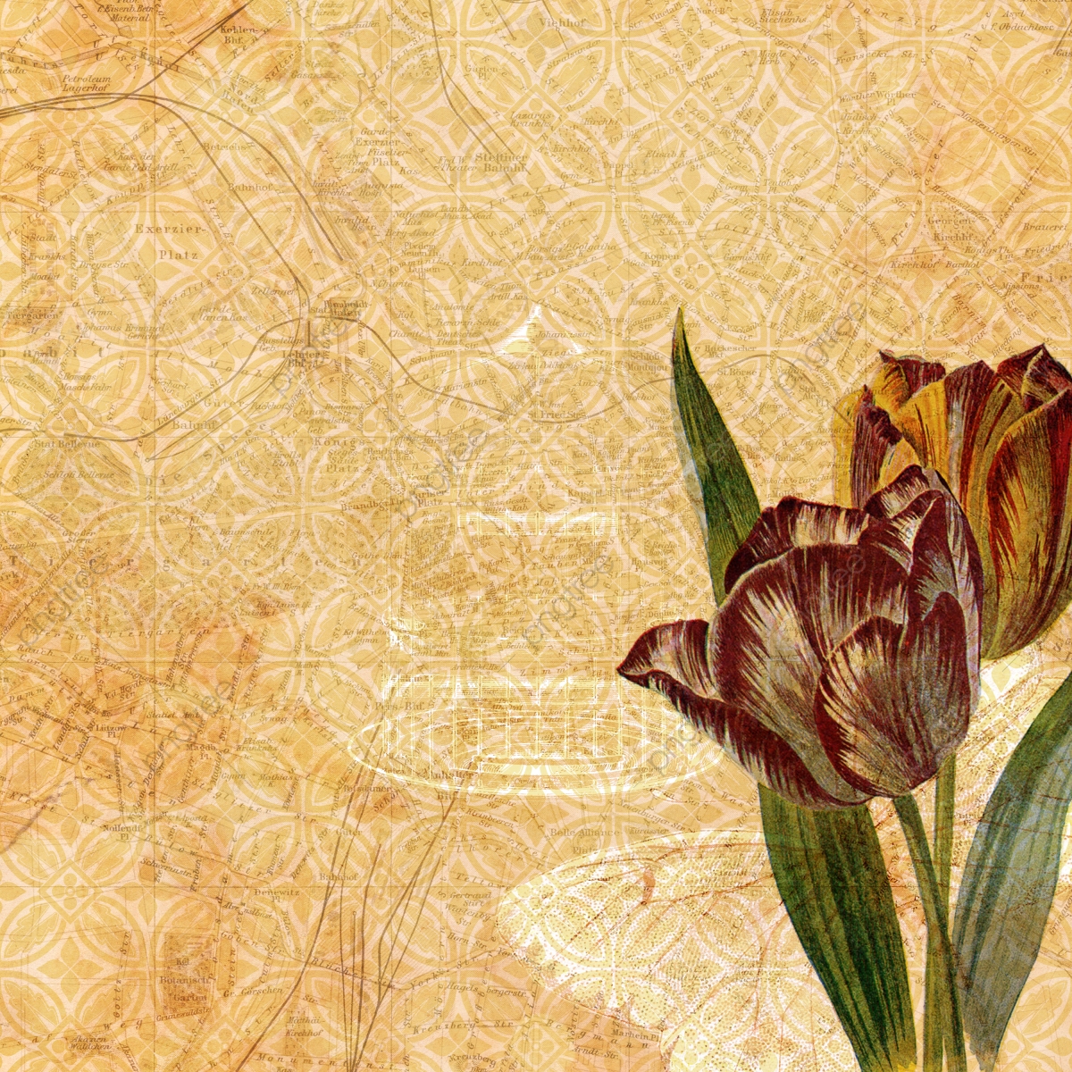 Beautiful Vintage Flower Wallpapers