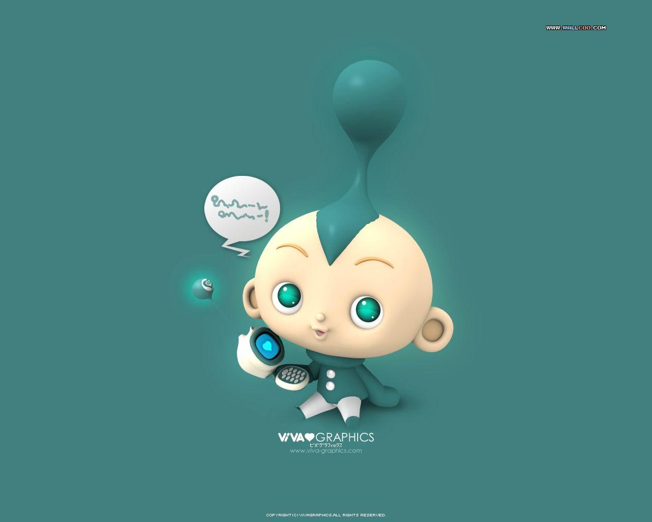 Cute 3D Cartoon Wallpapers