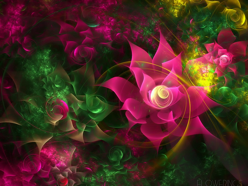 Cute 3D Flowers Wallpapers