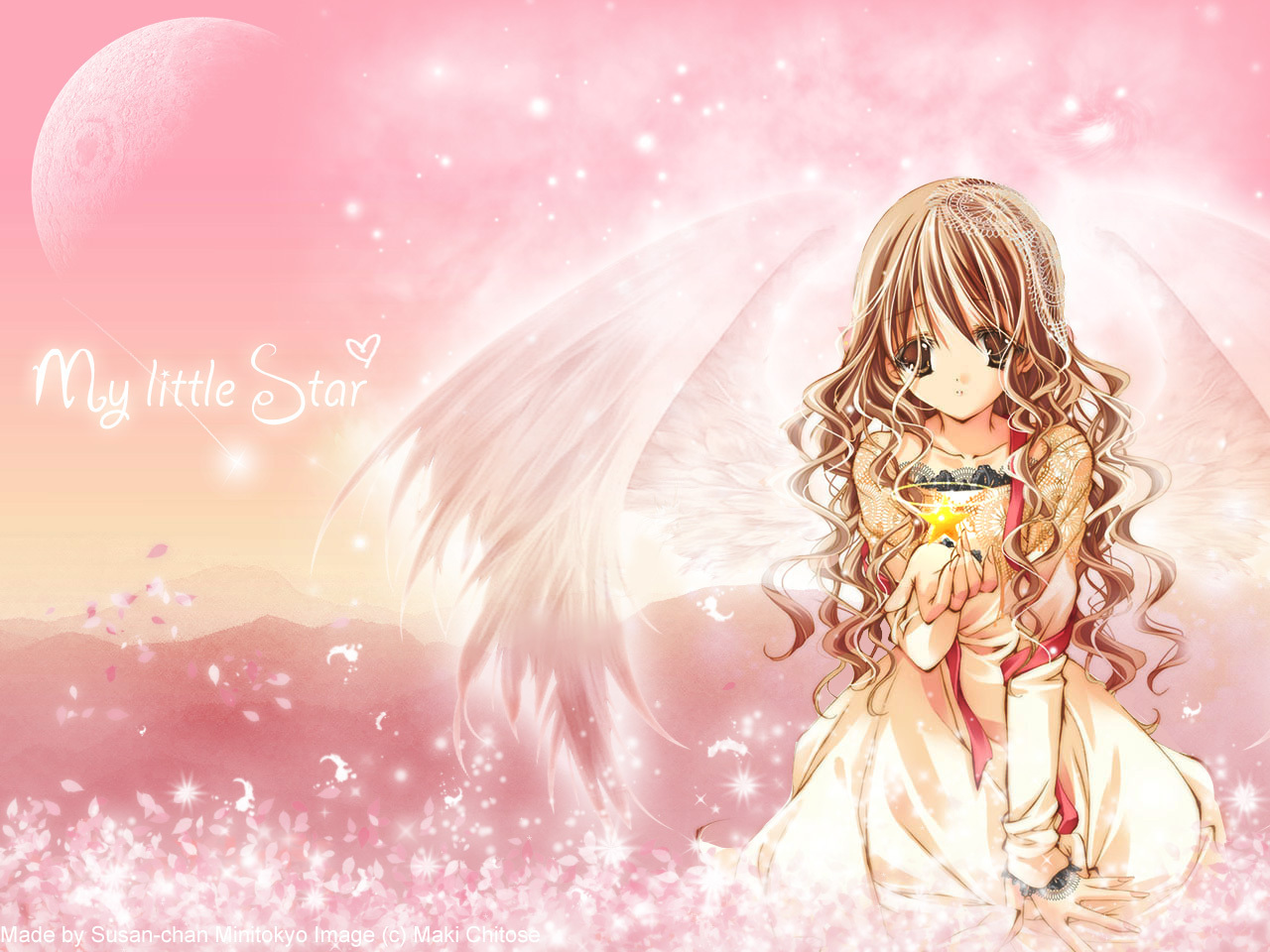 Cute Angel Anime GirlWallpapers