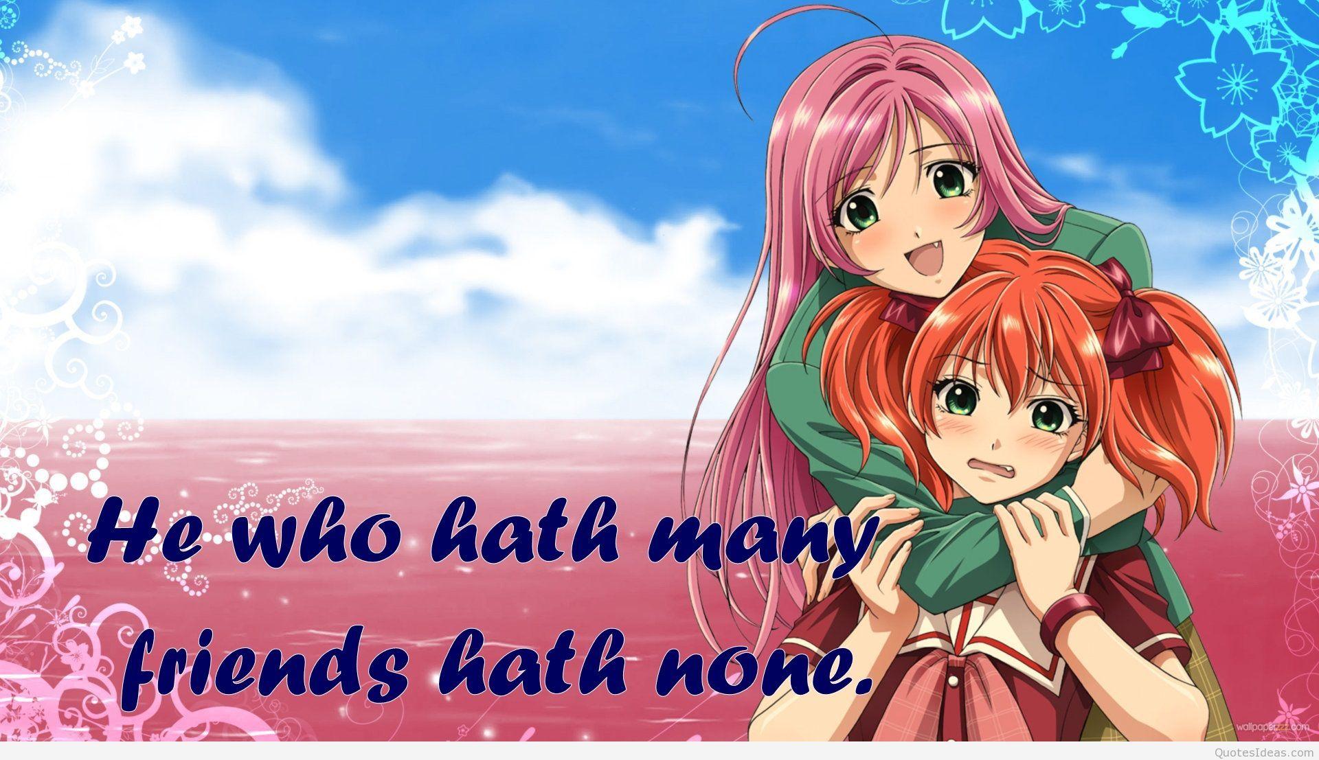 Cute Anime Best Friends Wallpapers