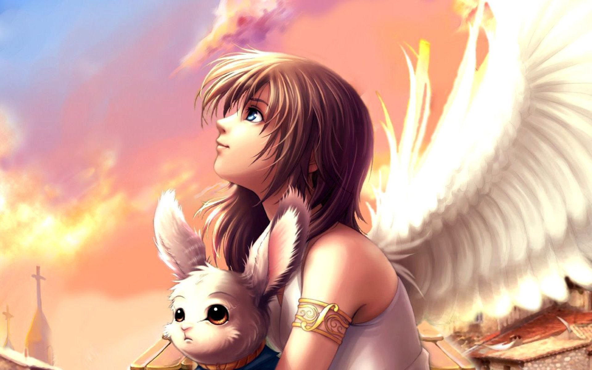 Cute Anime Girl Angel Wallpapers