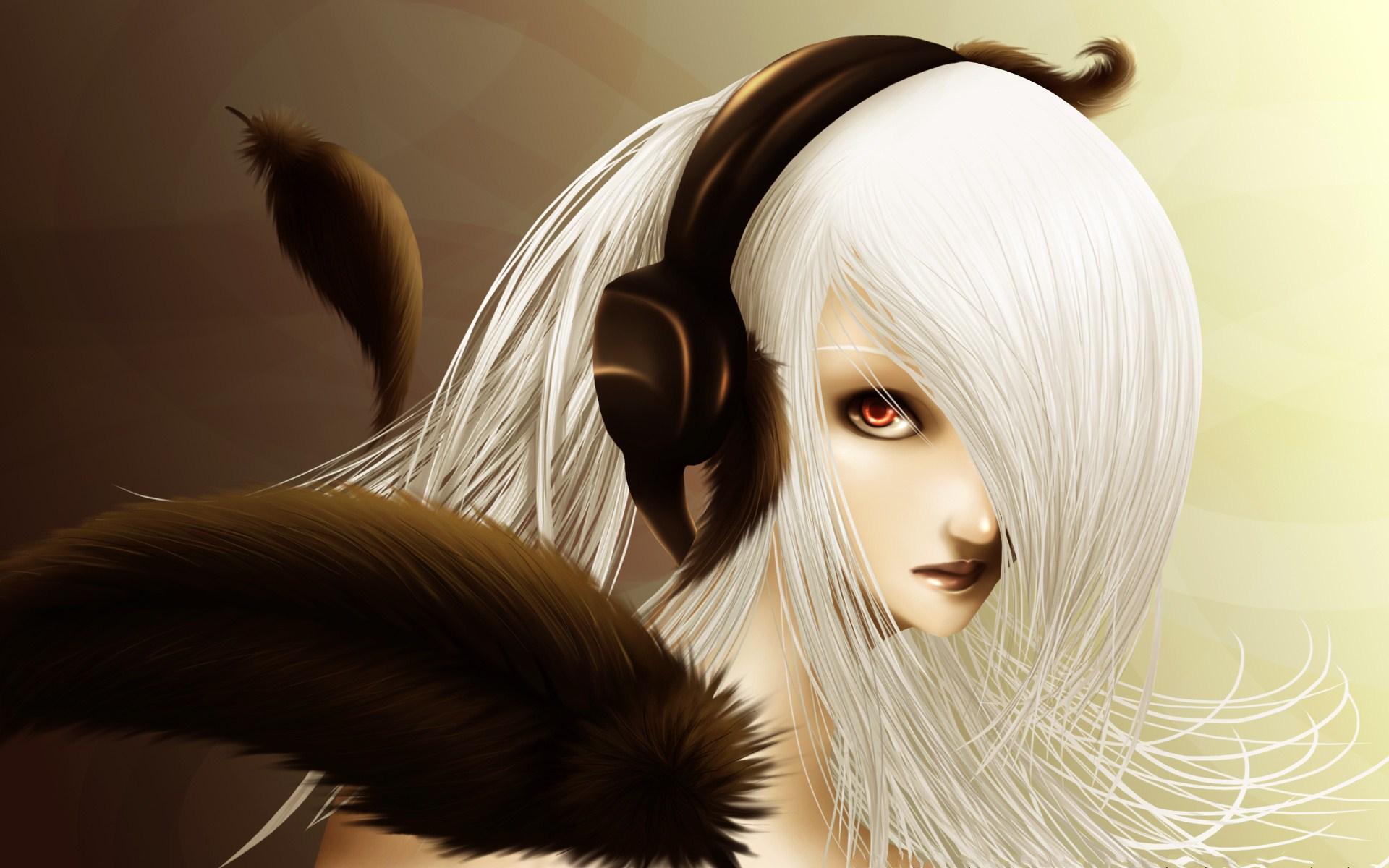 Cute Anime Girl White HairWallpapers