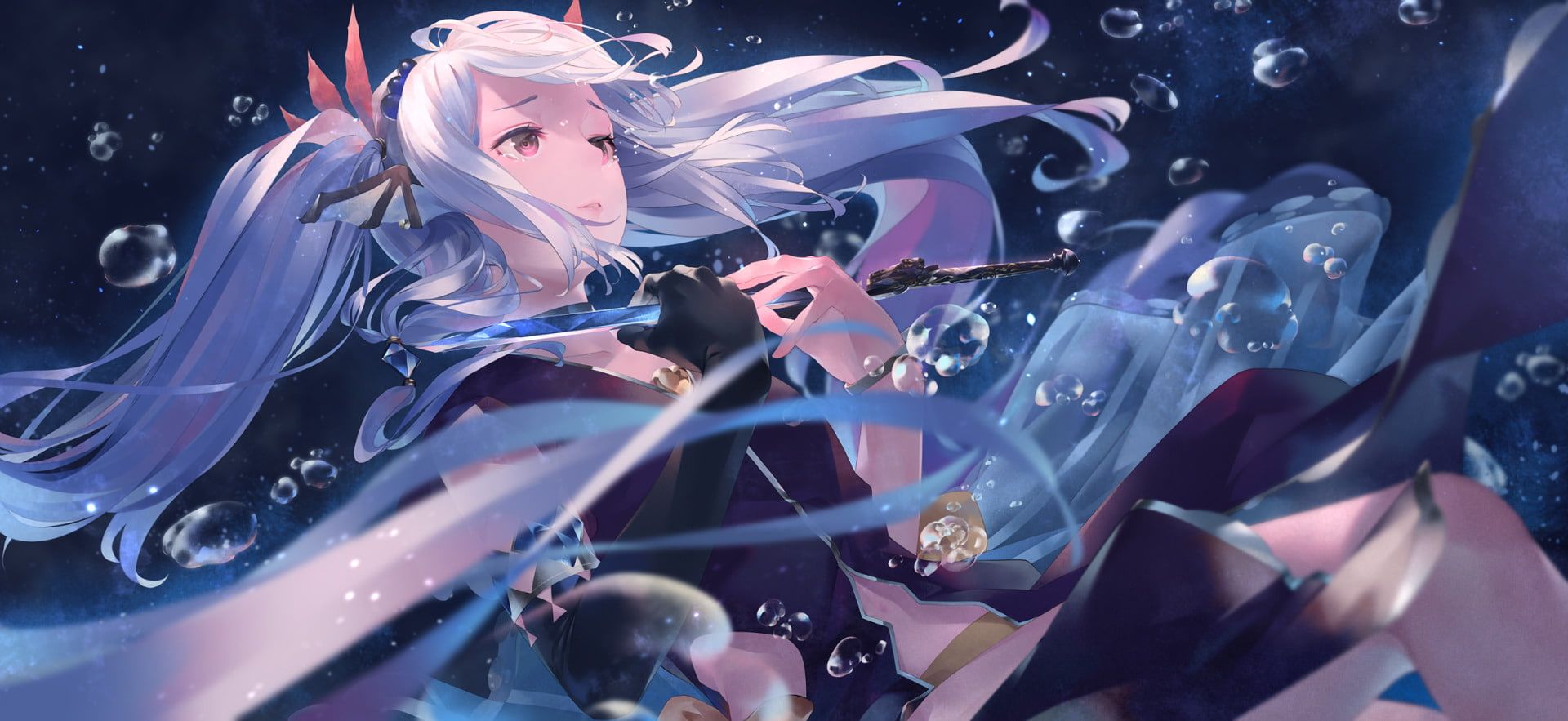 Cute Anime Girl White HairWallpapers