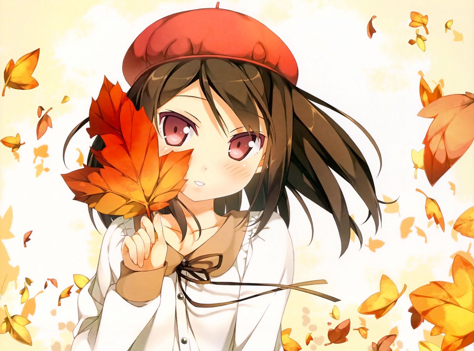 Cute Anime Girls AutumnWallpapers